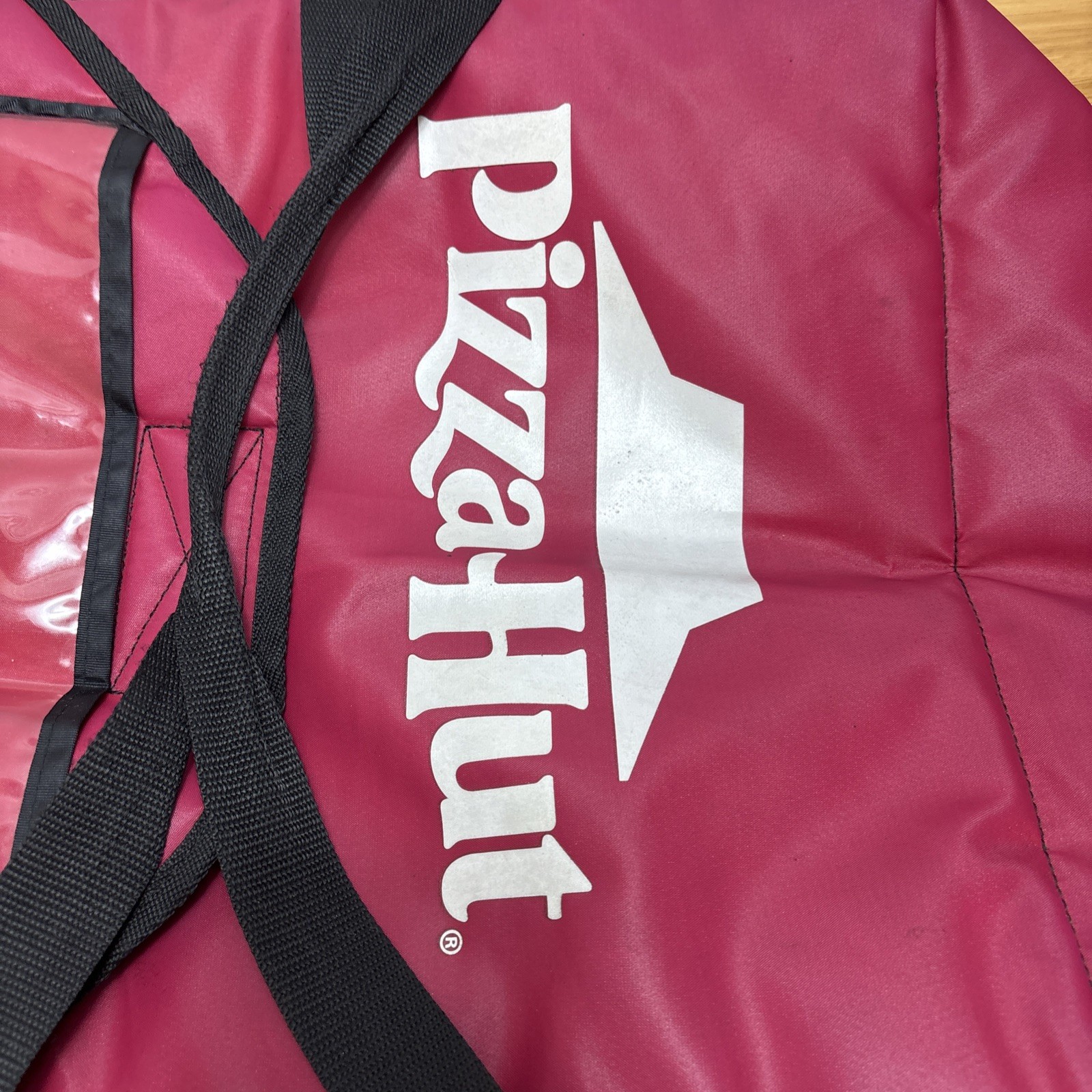 Authentic Pizza Hut Insulated Delivery Bag Rare Gig-Use Red & White Keep Warm