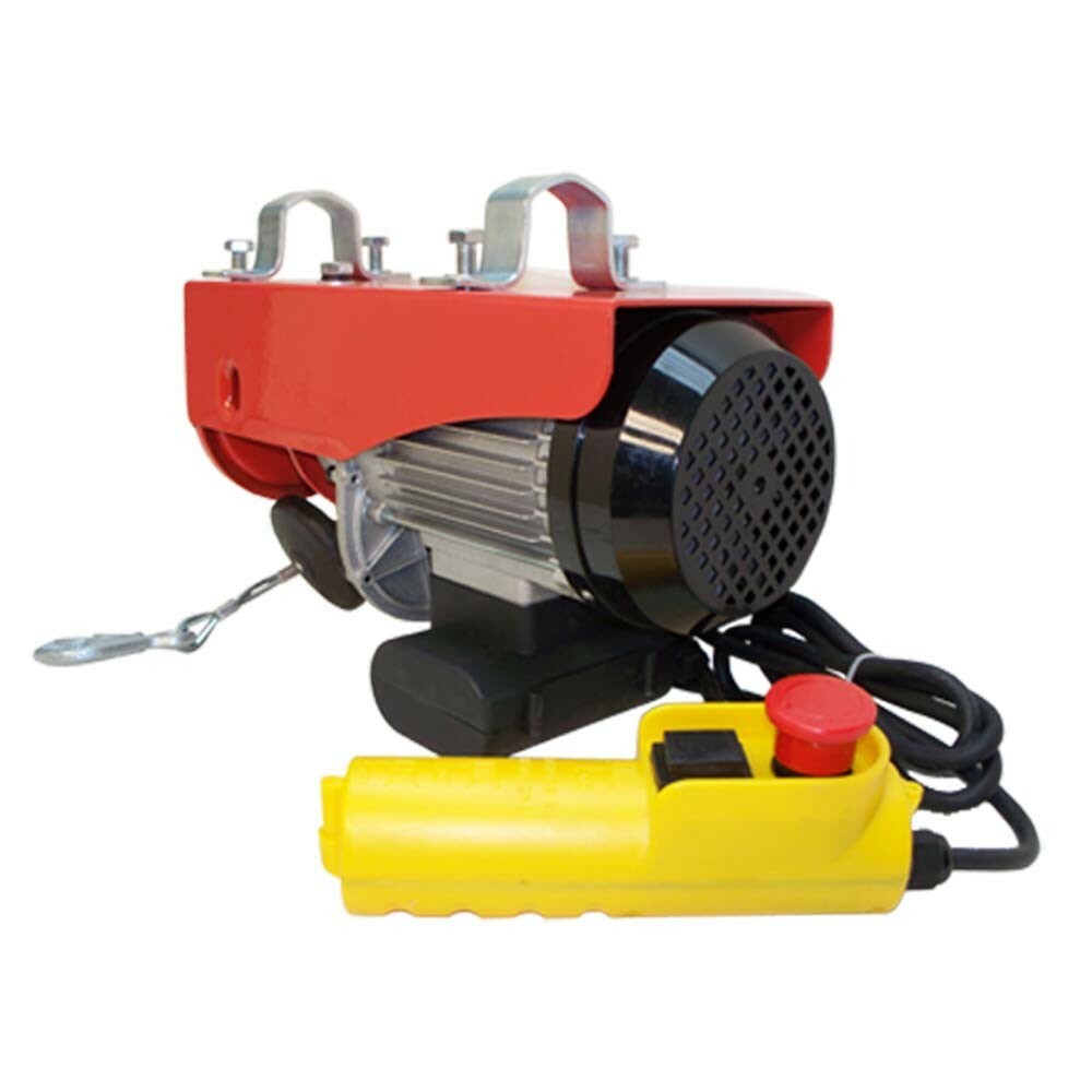 980W Electric Wire Rope Cable Hoist Lift Pulley 450Lb / 900Lb