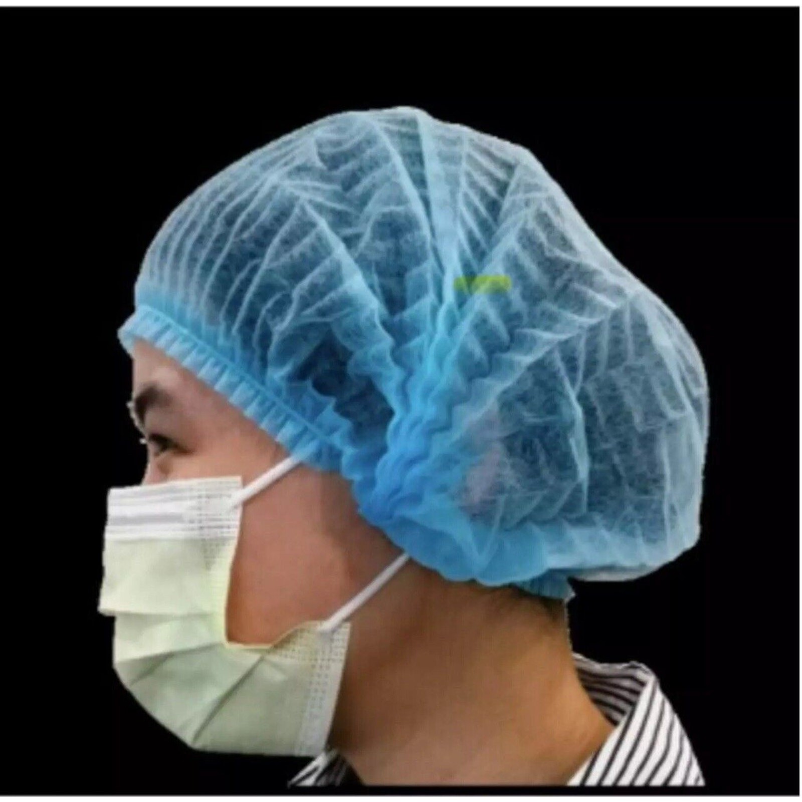 1000 Case – Medline Bouffant Hair Net Cap Non Woven Disposable Hairnet CRI1404A