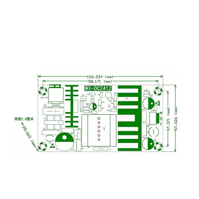 AC-DC 12V 8A 100W Switching Power Supply Board Step-Down Circuit Module New