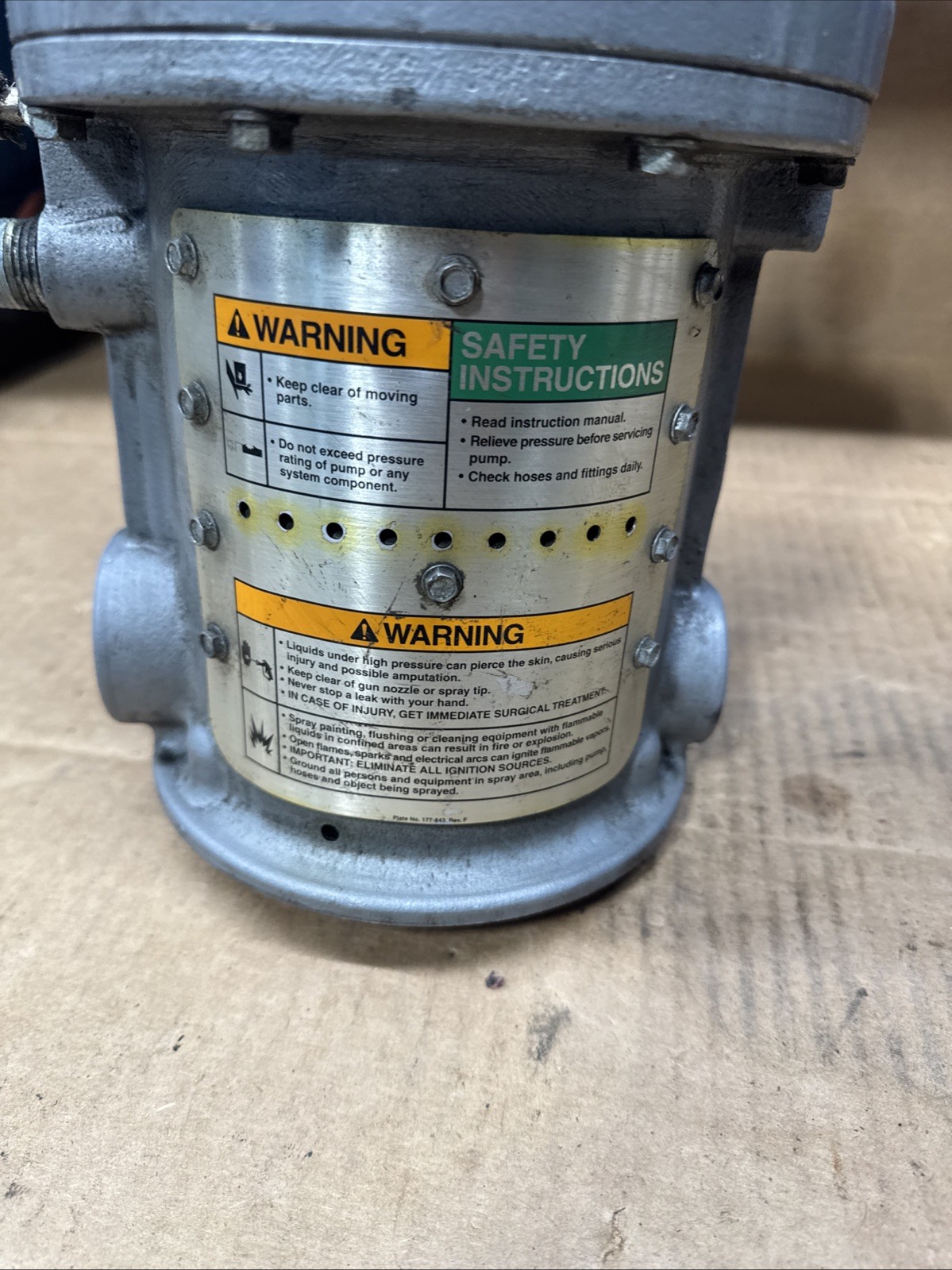Graco President Air Powered Pump Model 222-772 -Series-L99F