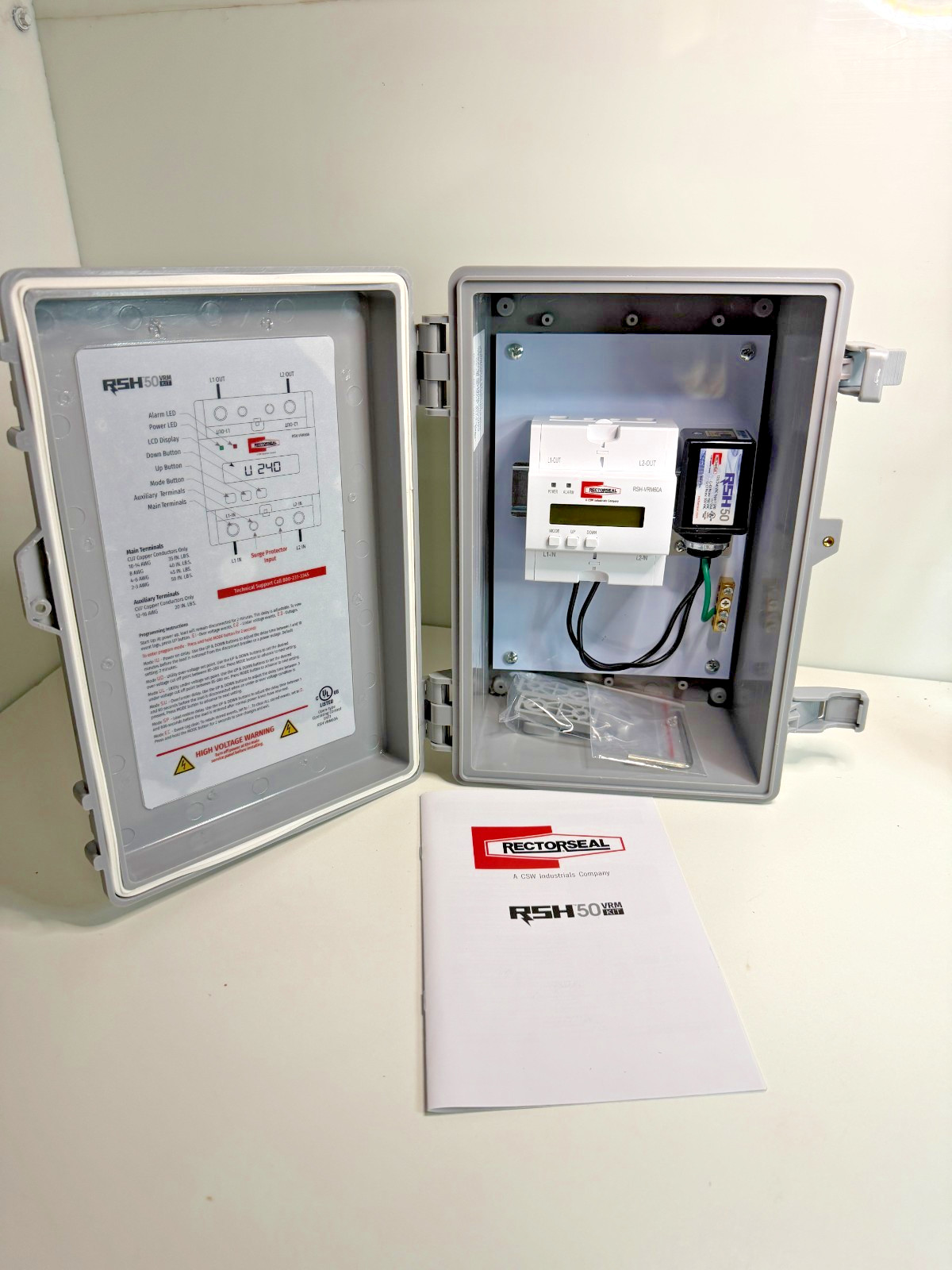 RectorSeal 96421 RSH-50 VRM Kit Surge Protector and Voltage Range Monitor