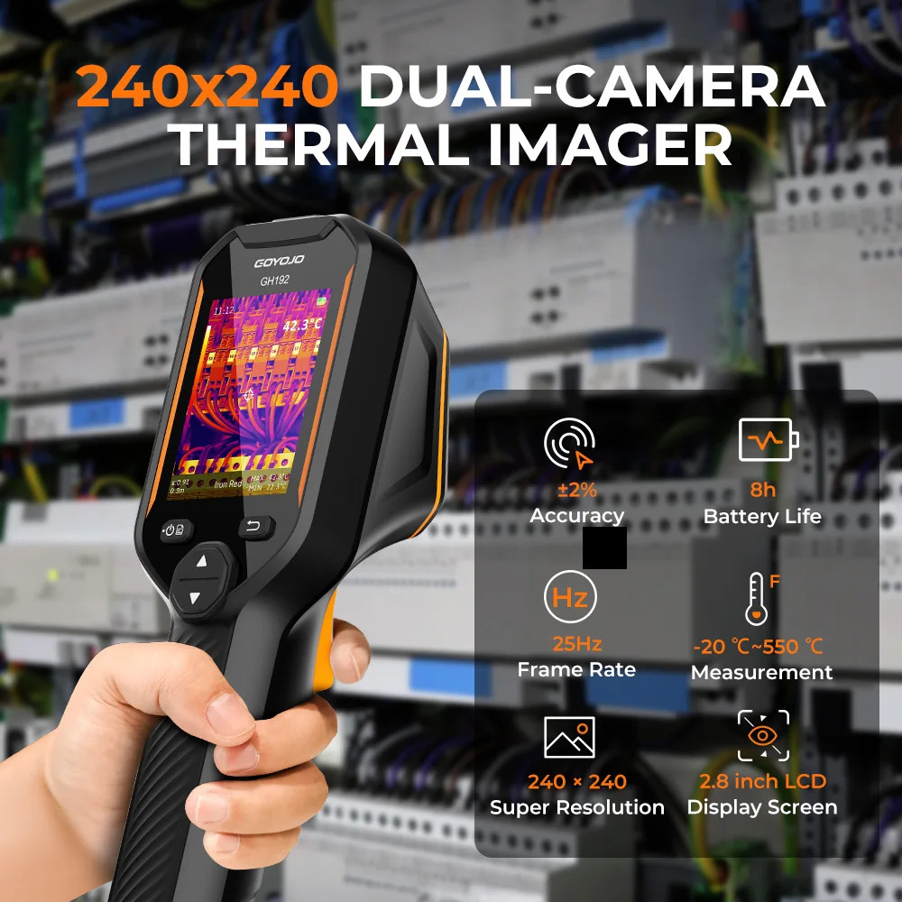 GOYOJO GH192/340 Thermal Imaging Camera for HVAC Electrical Building Inspection
