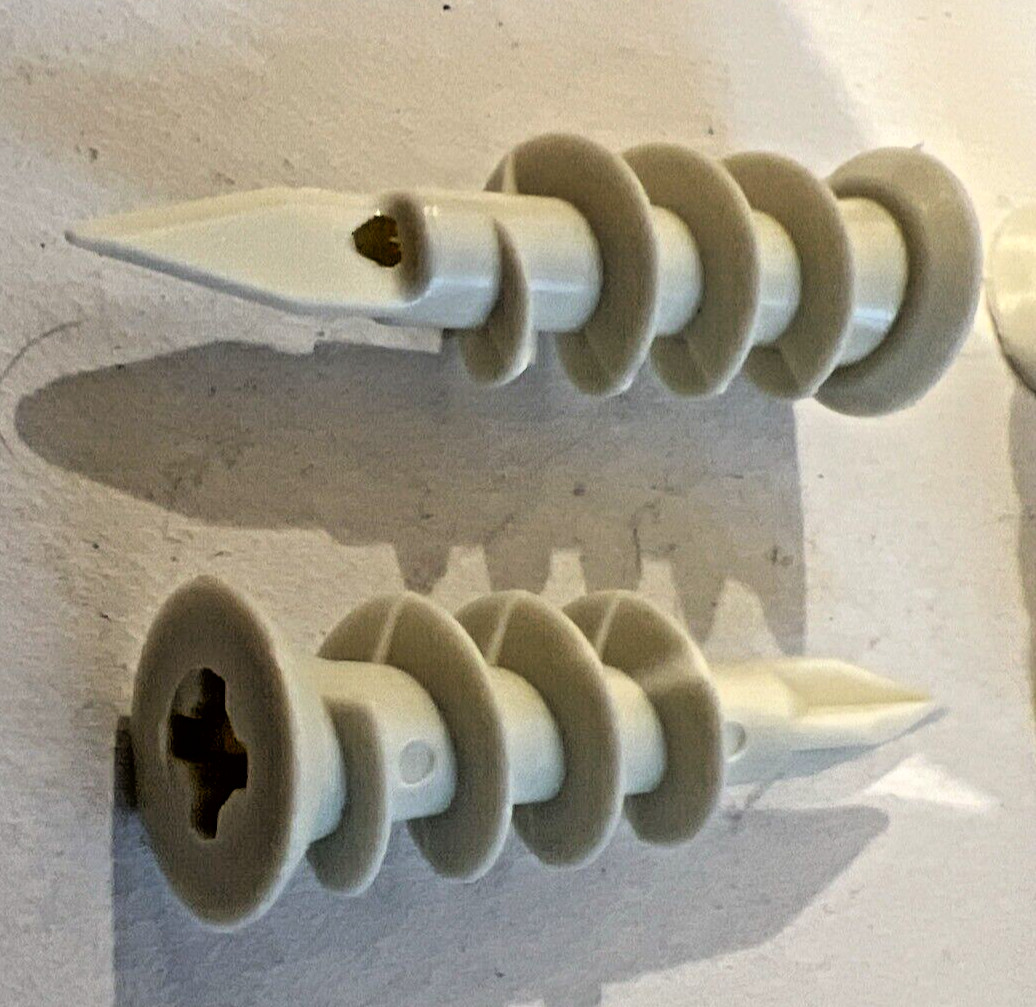 Self Drilling E Z Wall Anchors Plastic #8x 1-3/4″ for Drywall, Sheetrock
