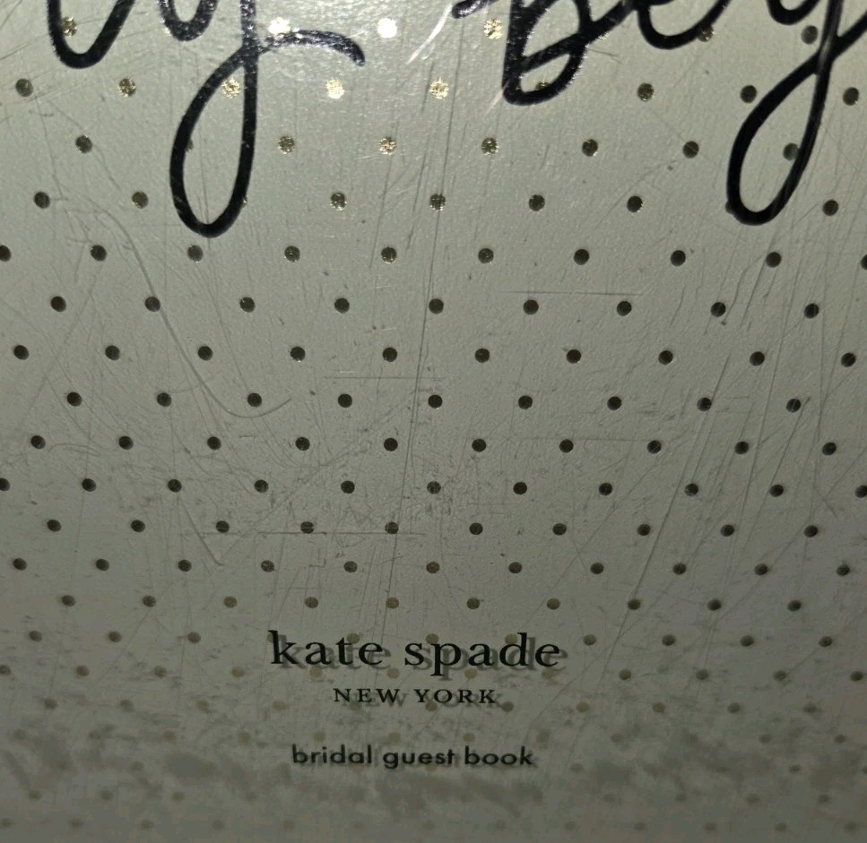 Kate Spade Wedding Guest Book Bridal Lined Pages Note Cards Envelopes Seals