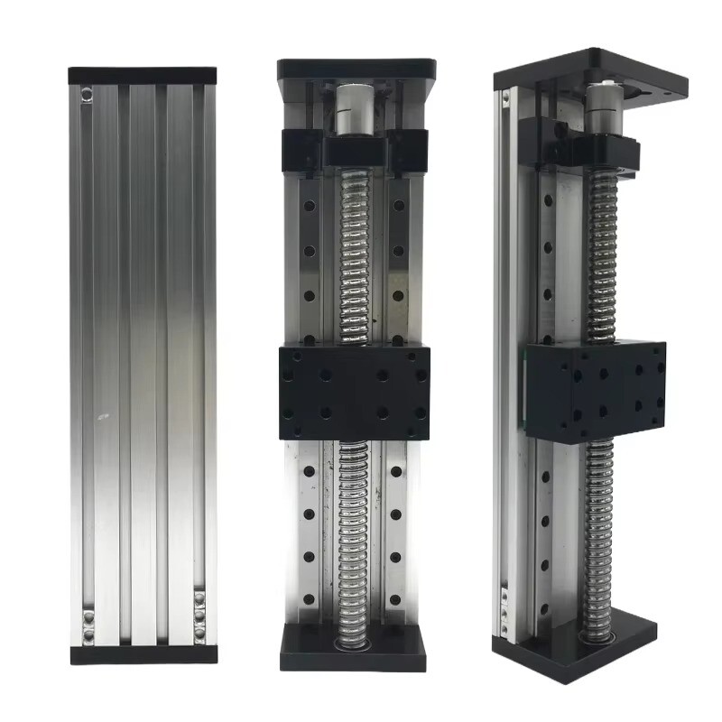 CNC XYZ Axis Double Rail Linear Slide Stage 2pcs*MGN12R sliders BallScrew Module