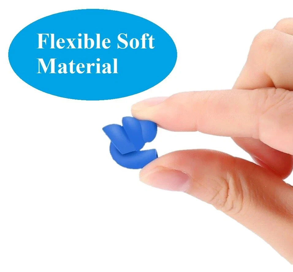1Pair Ear Plugs Sleeping Noise Cancelling Reusable Silicone Sound Block Earplugs