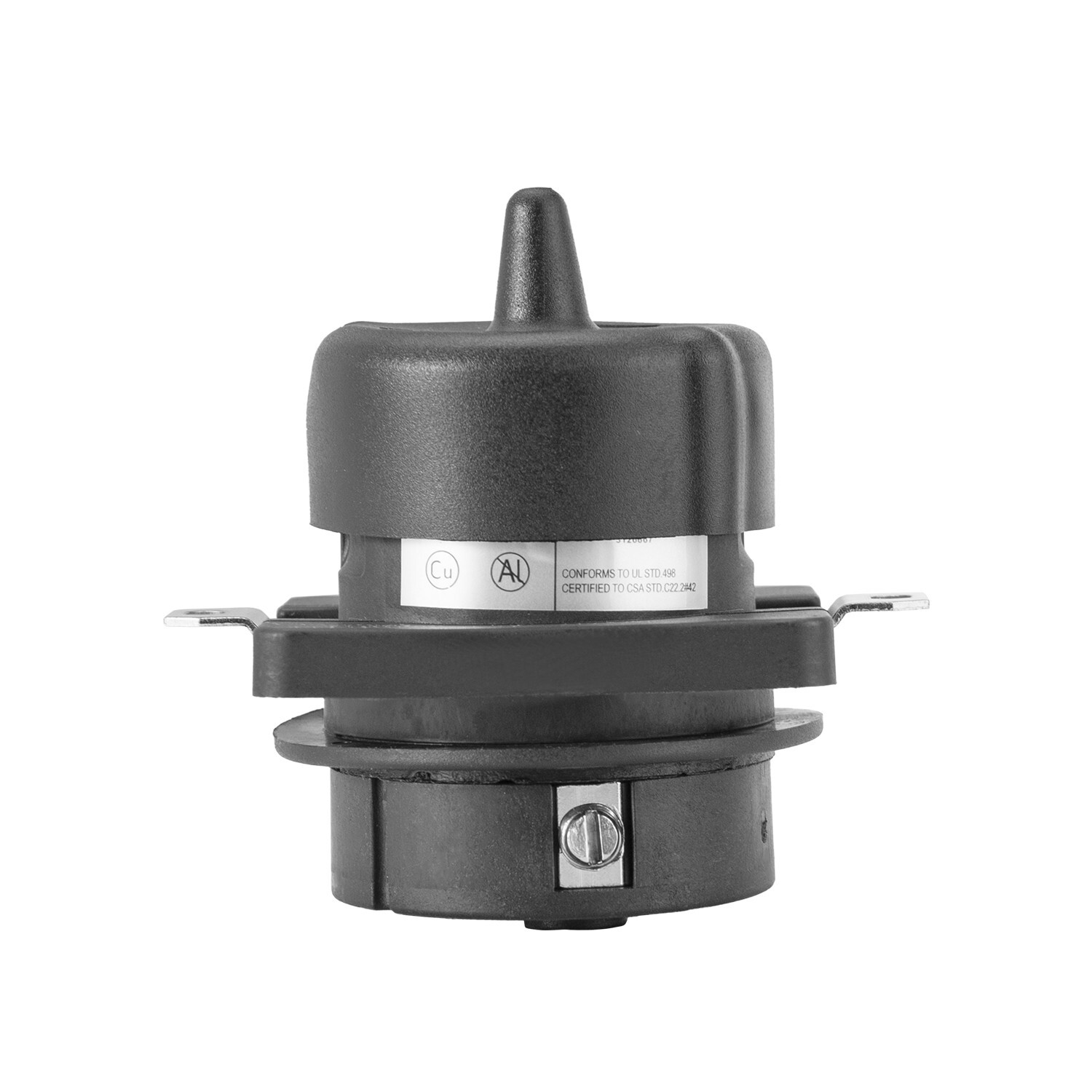 50Amp SS2-50R locking connector with Pin, 50Amp 125/250V Female, Black