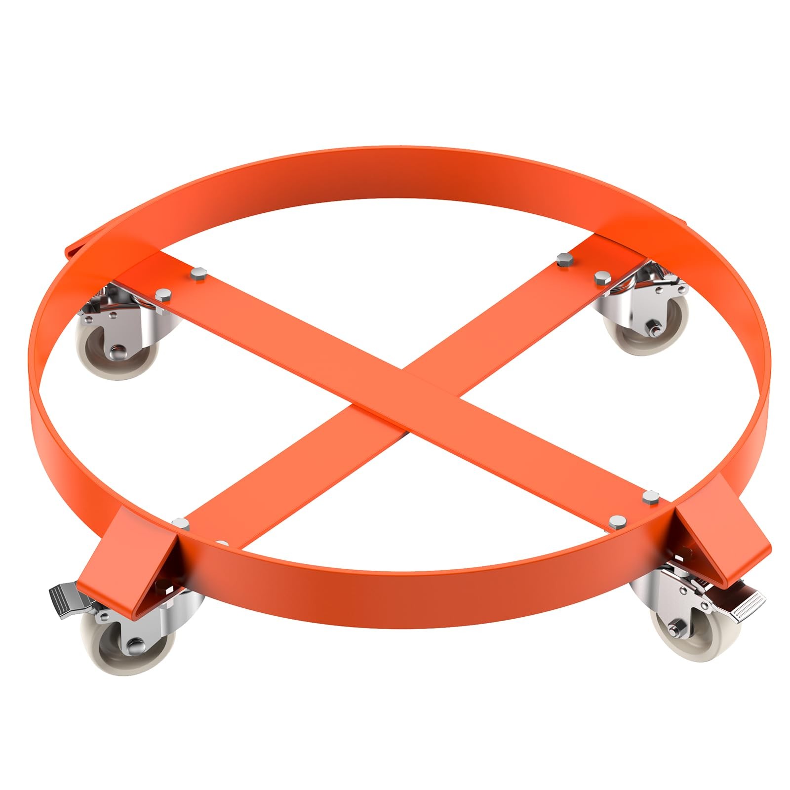 1/2 Pack 55 Gallon Drum Dolly Cart ,Heavy Duty Barrel Dolly Cart w/ Steel Frame