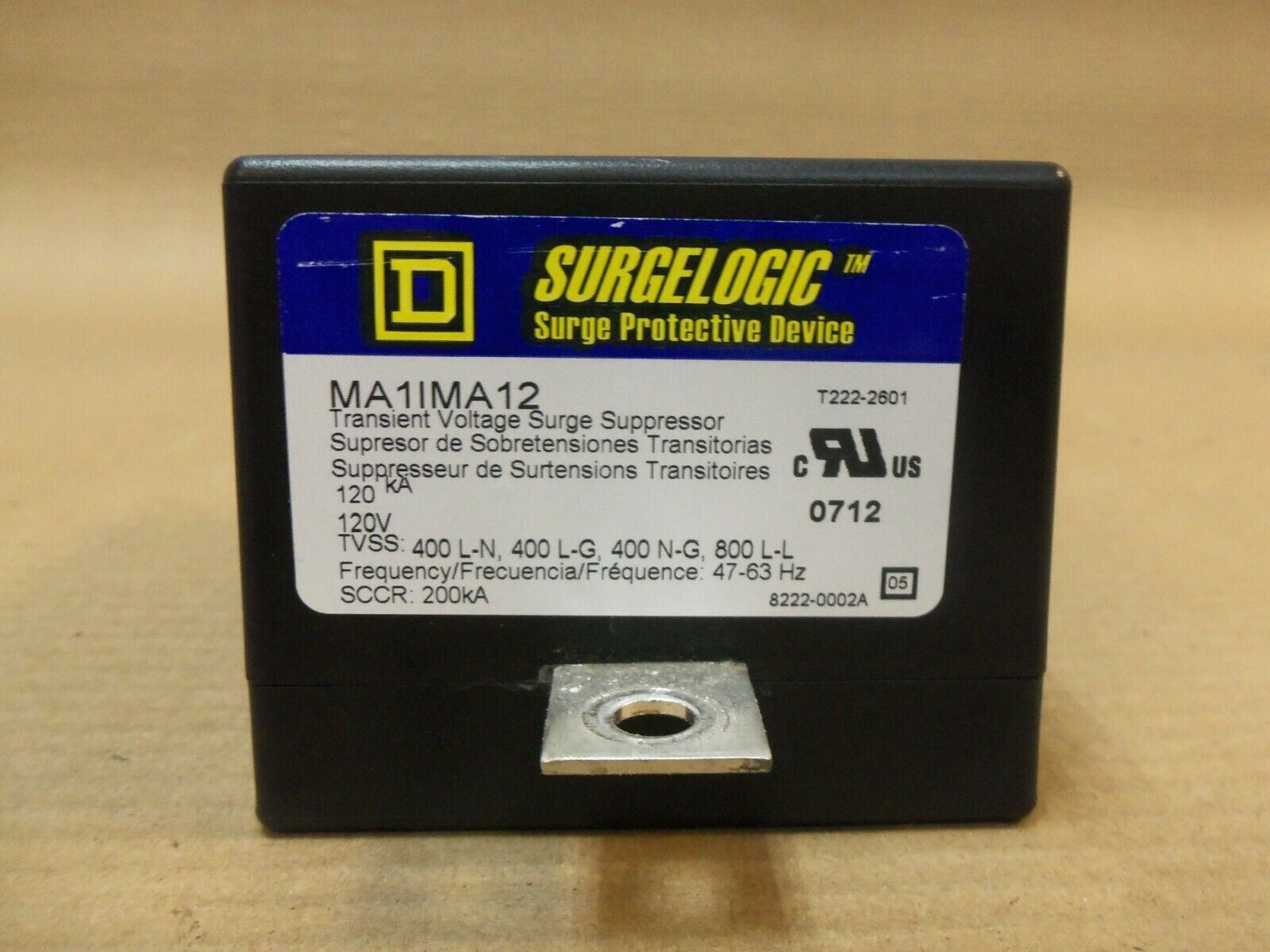 NEW SQUARE D MA1IMA12 TRANSIENT VOLTAGE SURGE SUPPRESSOR 120V