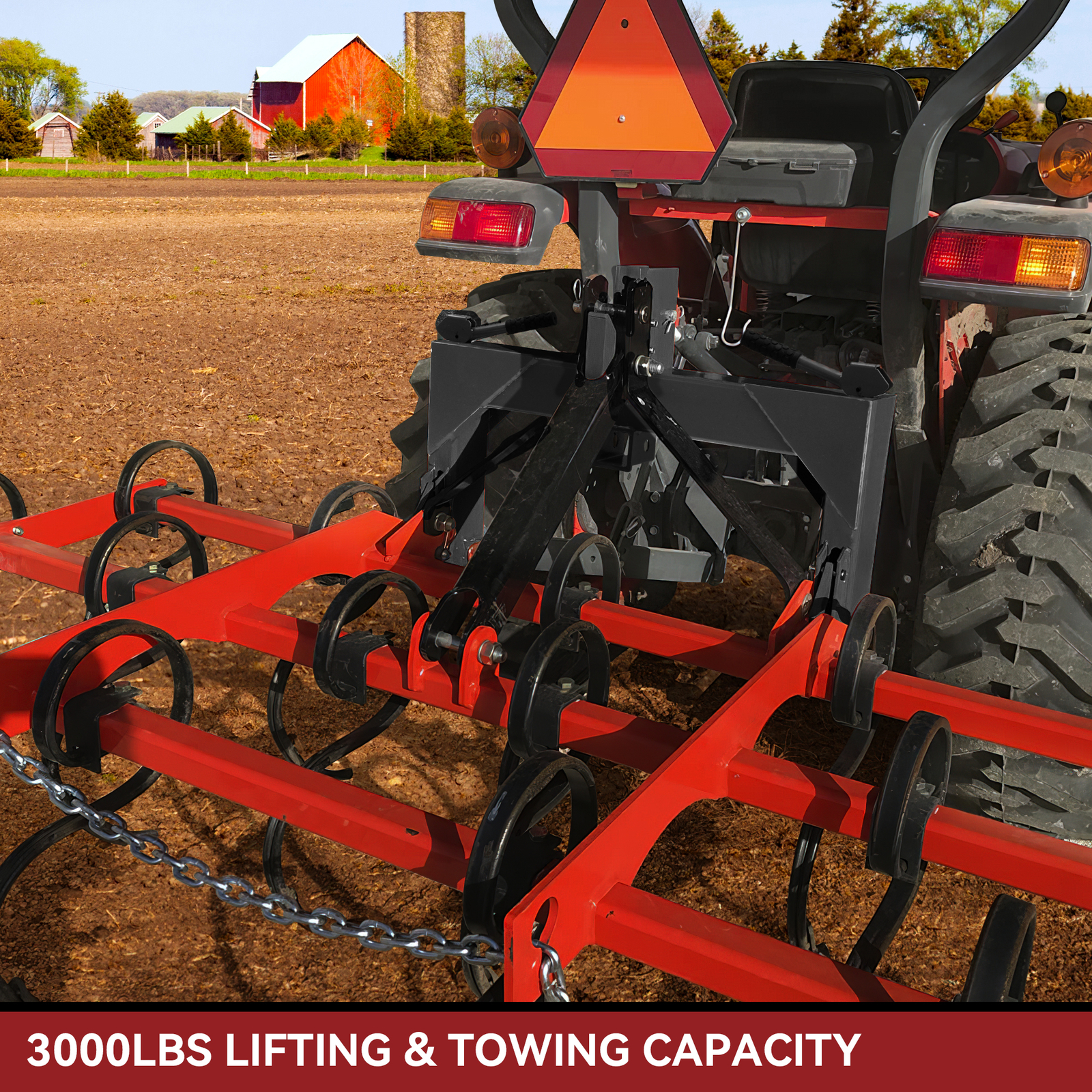 3-Point Quick Hitch Adapter for Category 1 & 2 – Attachment for Tractor Steel