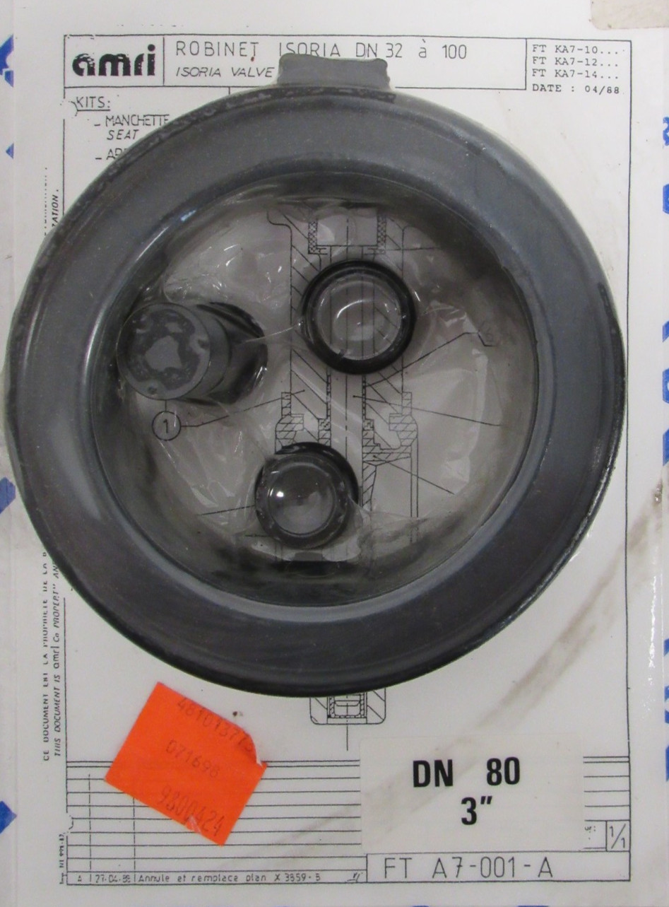NEW LOT OF 4 KSB AMRI FT A7-001-A VALVE LINER KIT 3″ FTA7001A
