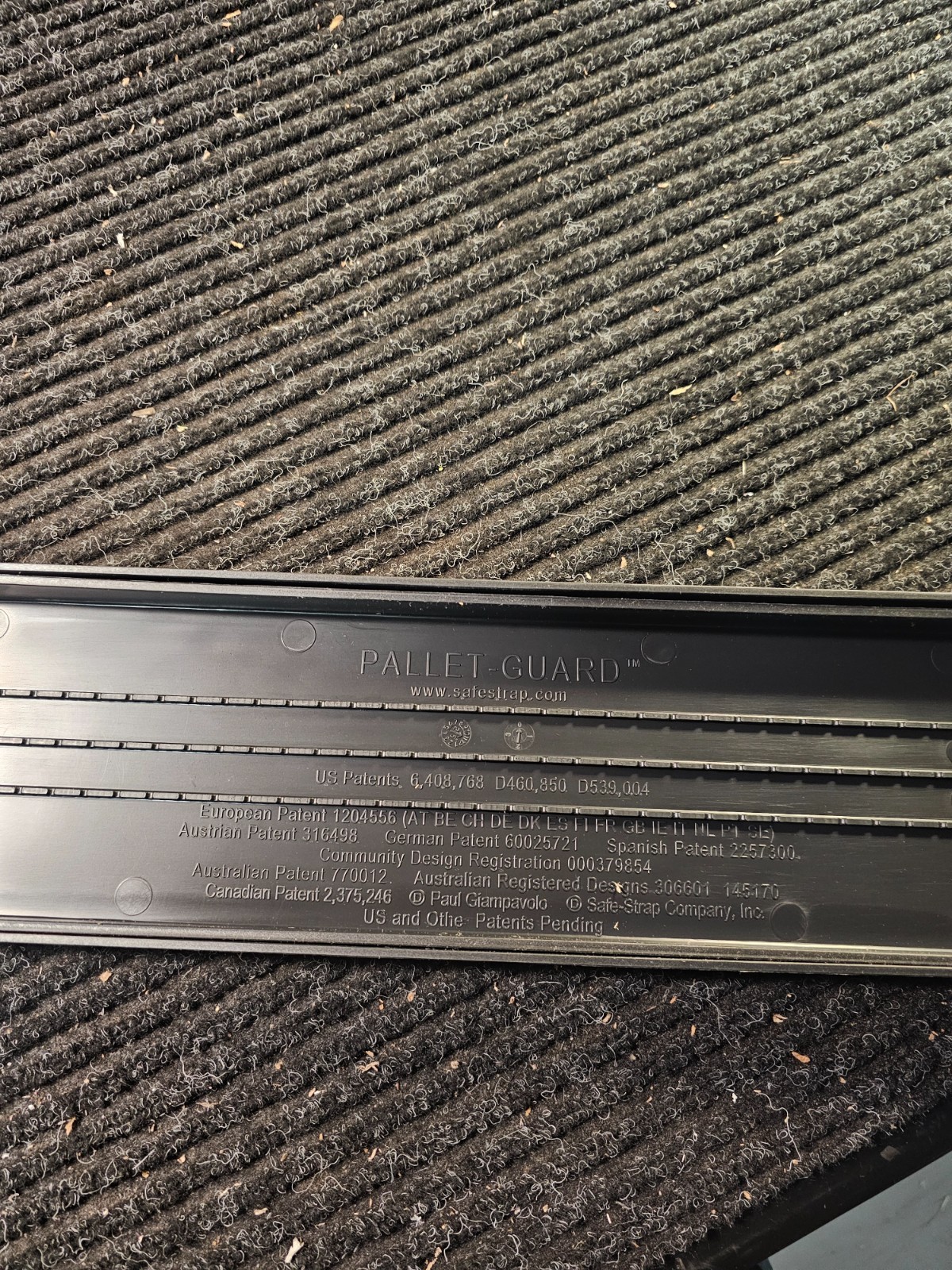 (4 PIECE) Safe-Strap CR-37179-99 Black 5.5 x 29 x 50″ Pallet Guard Black