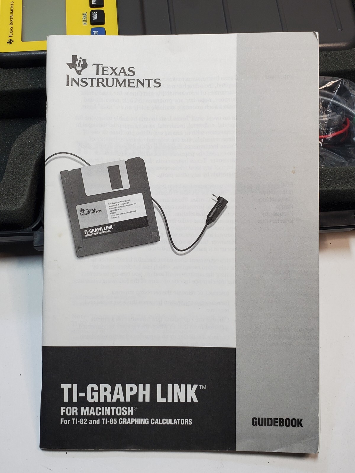 Texas Instruments TI-Graph Link For Macintosh TI-83 & TI-92 – UNTESTED