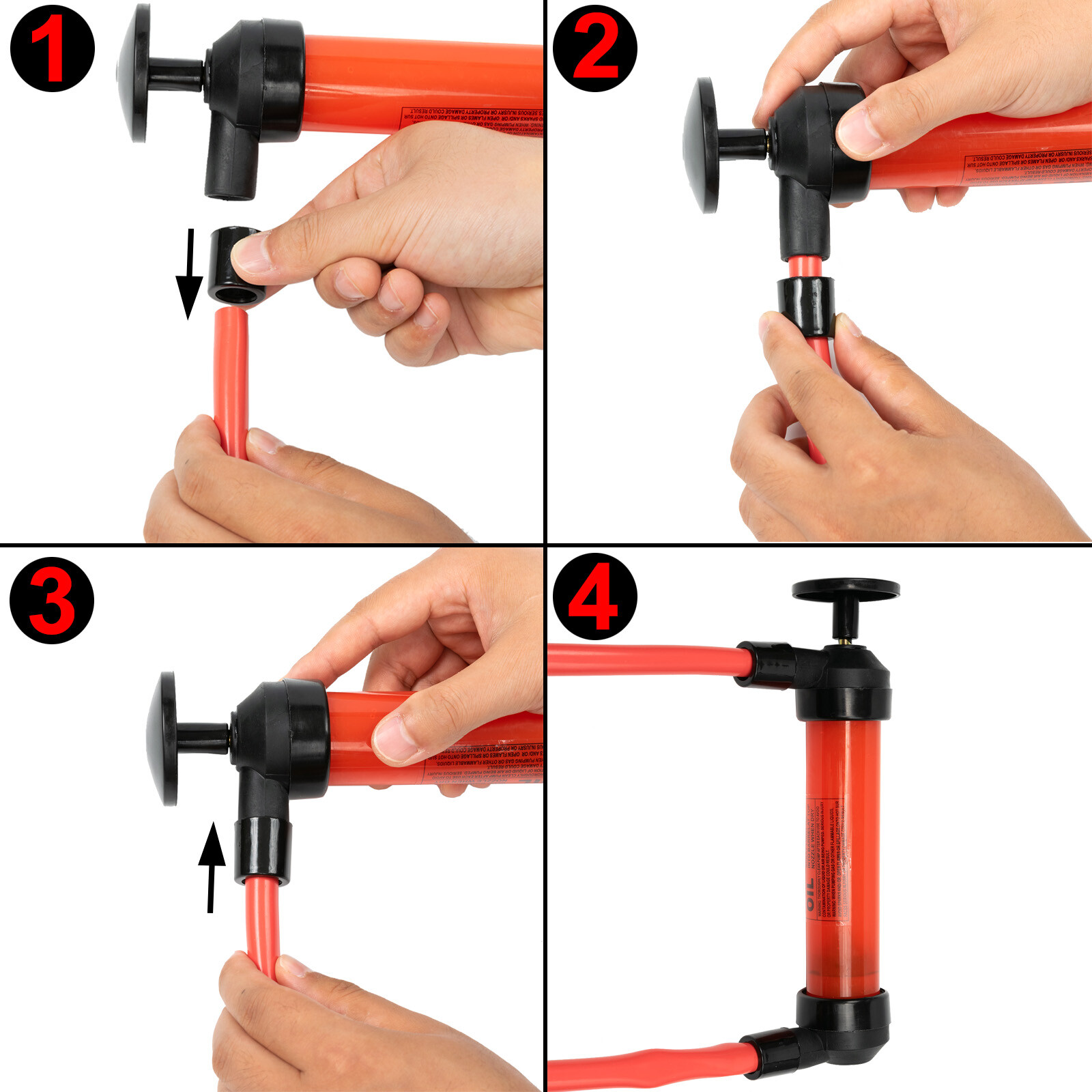 Fluid Extractor Pump Hand Manual Suction Car Oil Fuel Transmission Transfer-Tool