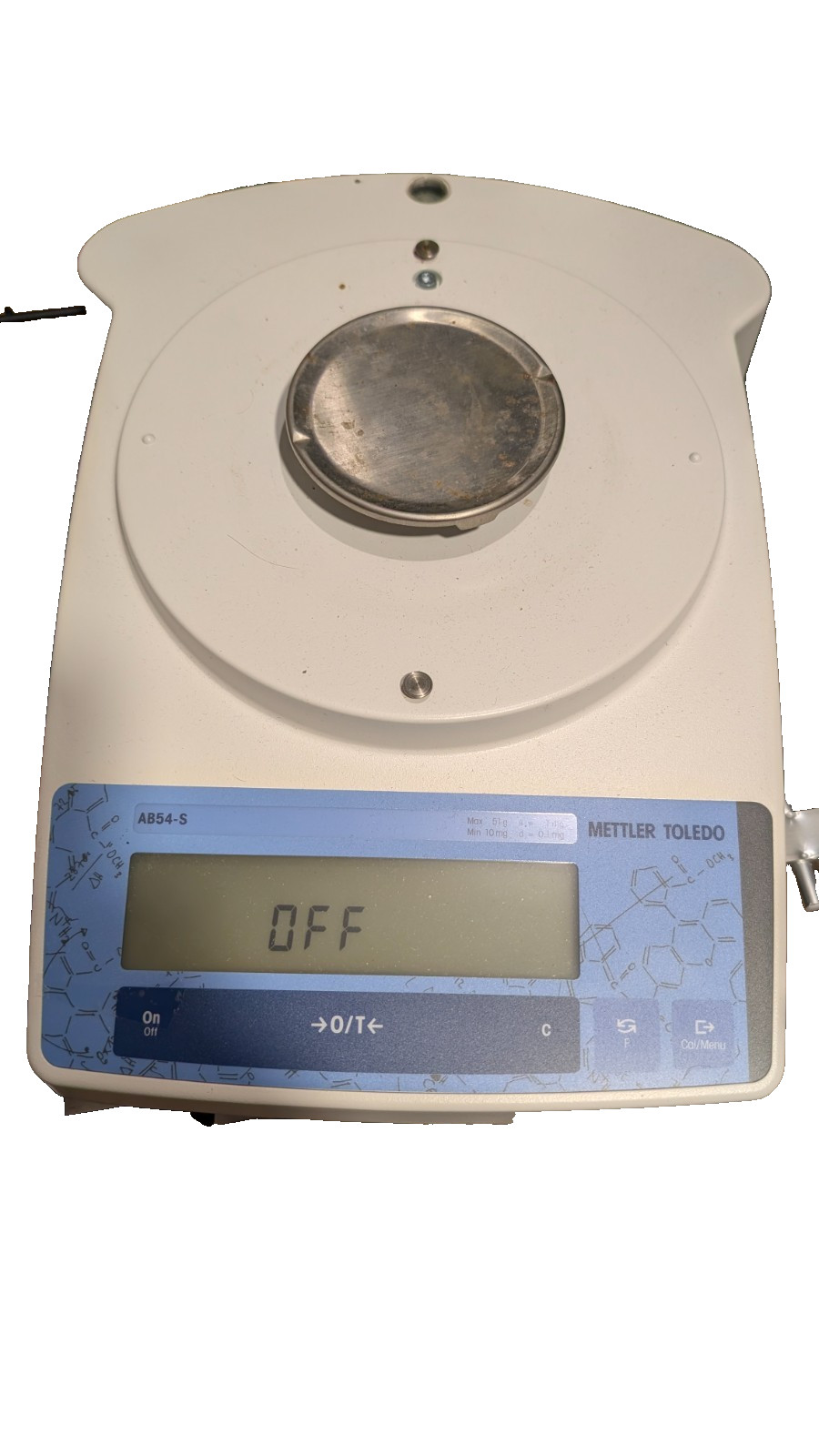 Mettler Toledo AB54-S Analytical Lab Balance Scale 51g / 0.1mg — Powers On As-Is
