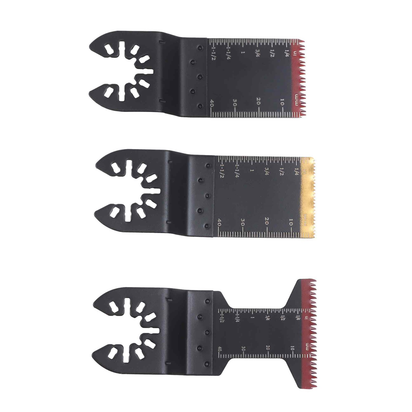 100 Pcs Japanese Tooth Oscillating Saw Blades Titanium Multitool Blades Kit