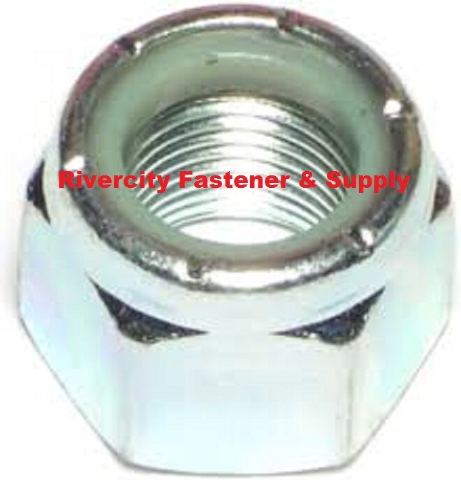 (2) 1-14 Nylon Insert Hex Lock nuts / Stop nut / Nyloc 1″ x 14TPI Nylok Nylock