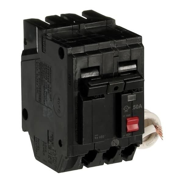 GE 50 Amp 240-Volts Double Pole Ground Fault Breaker with Self-Test