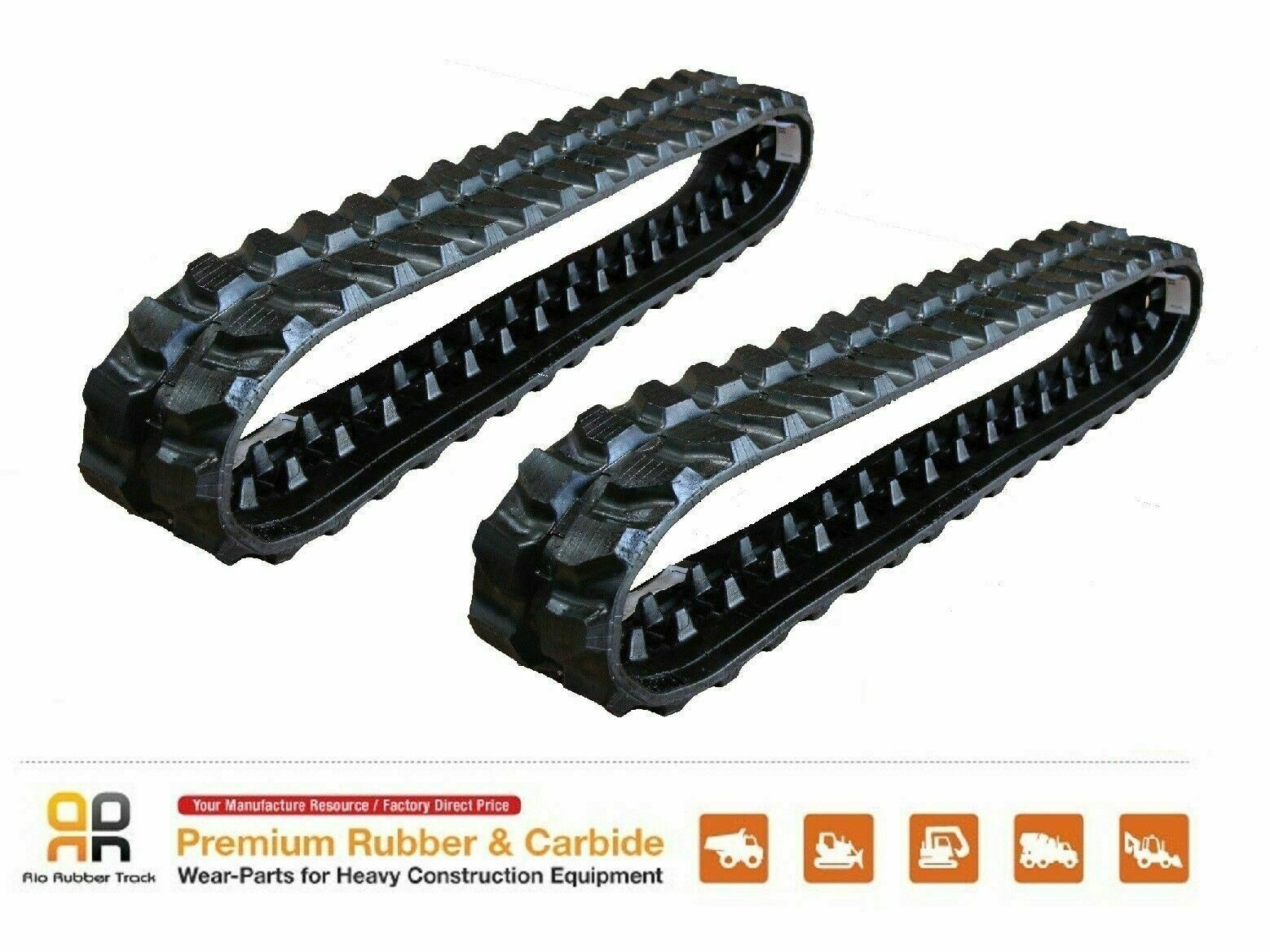 2pc Rubber Track 230x48x62 made for JCB 8017 Mini excavator