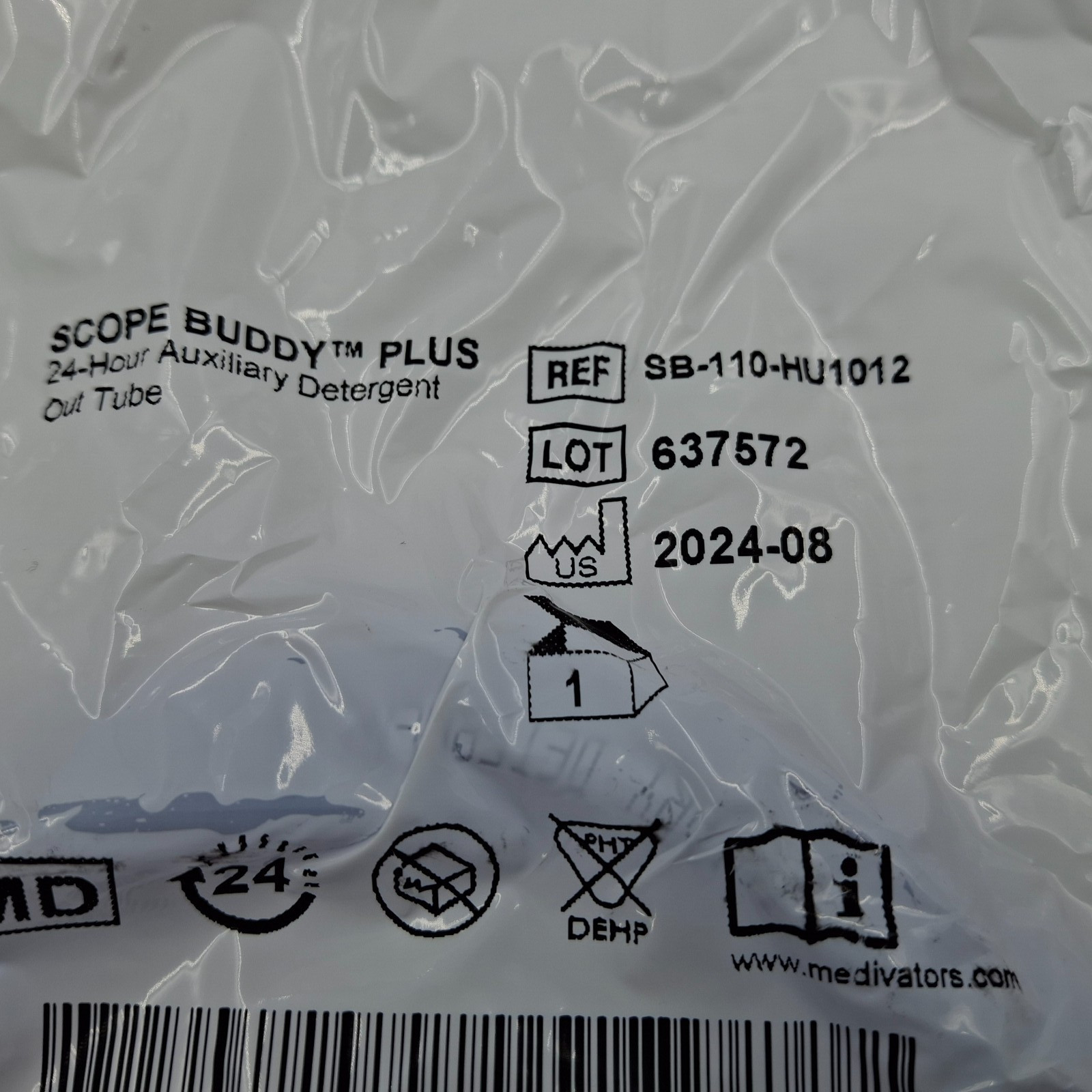 Medivators Scope Buddy Plus Auxilary Detergent Out Tube REF SB-110-HU1012