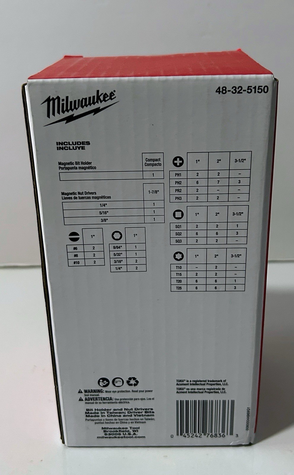 Milwaukee 48-32-5150 SHOCKWAVE Impact Duty 100pc Driver Bit Set