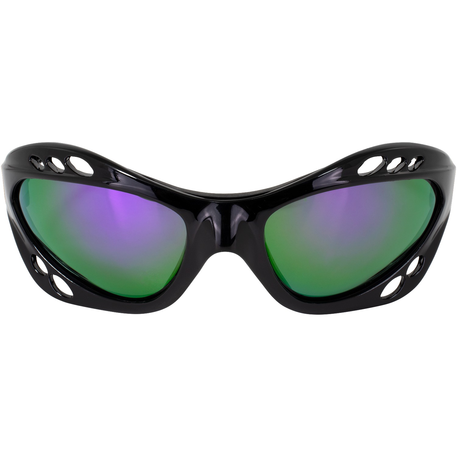 3 Pairs Birdz Seahawk Polarized Sunglasses Black w/Blue Purple Green Mirror Lens