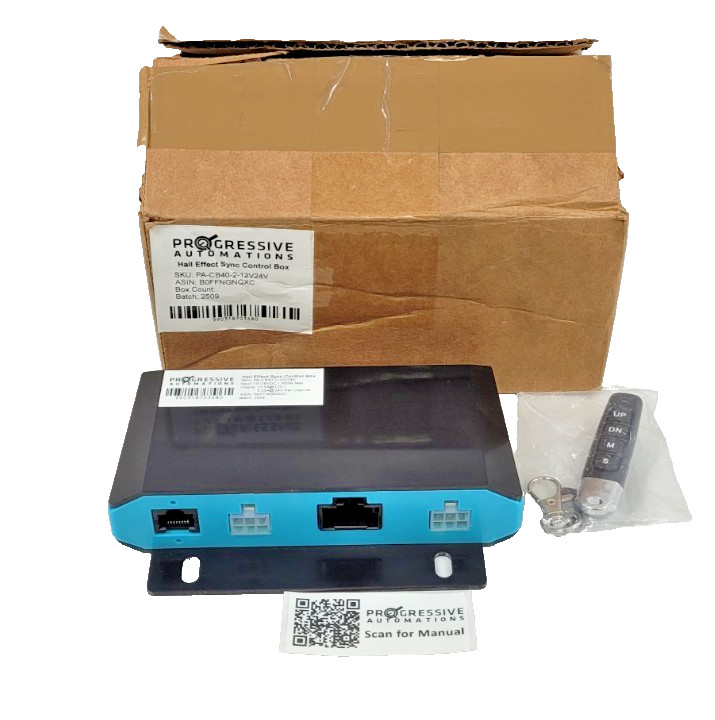 Progressive Automations 25/12.5A Synchronized Dual Hall Effect Control Box 2CH