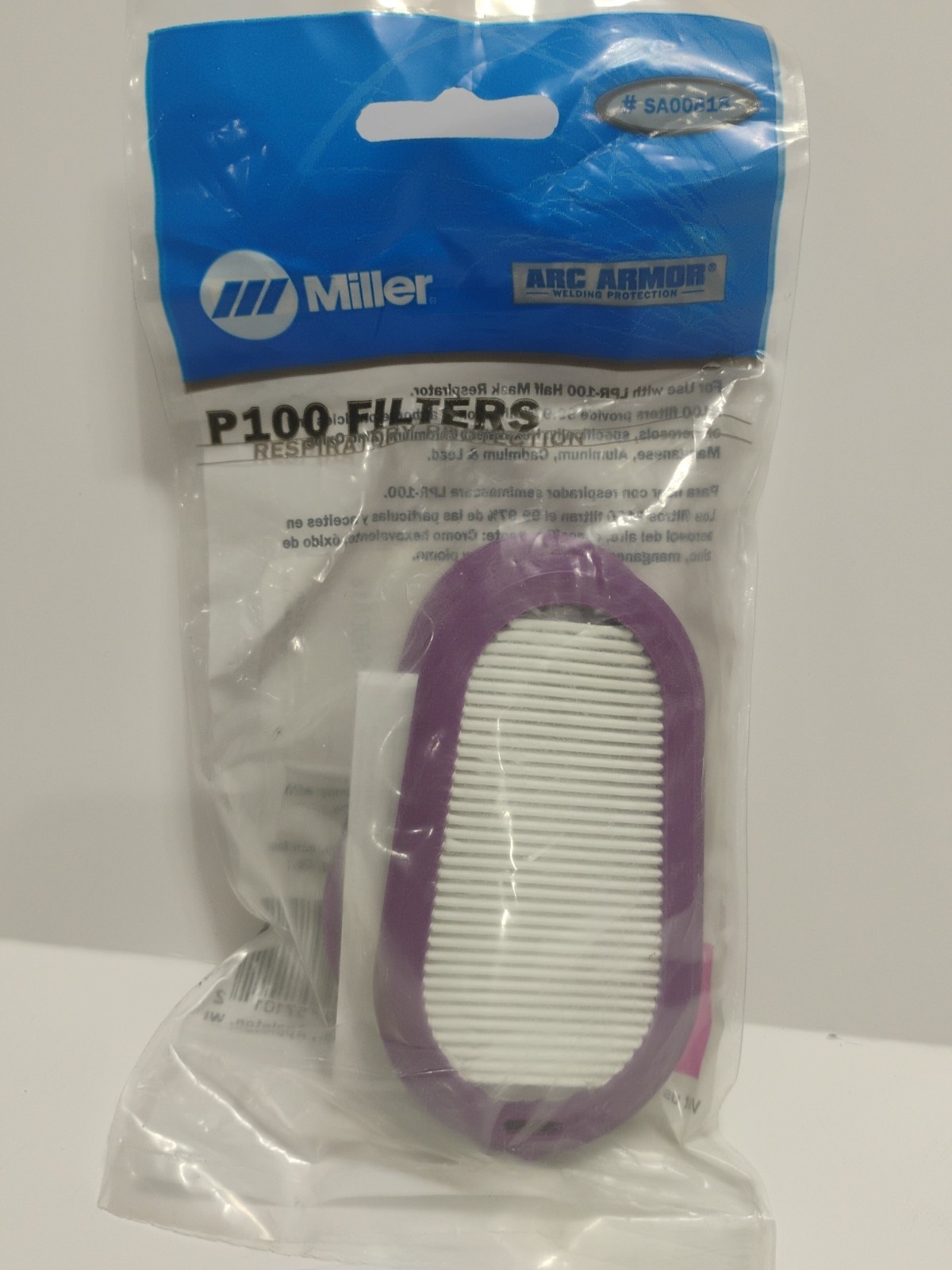 Miller SA00818 2-Pack Replacement Cartridges P100 Filters Respirator Exp. 7/2022