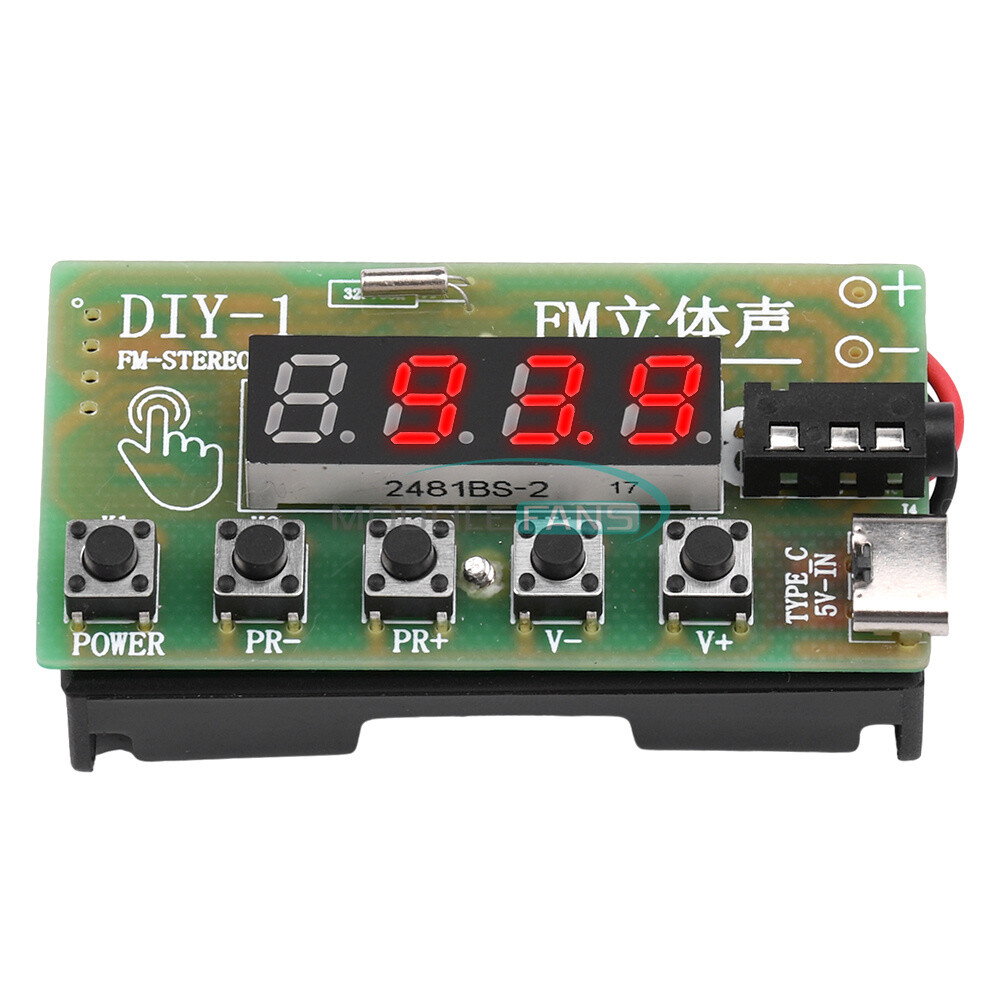 Electronic DIY AM/FM Radio Receiver Module Kits Wireless Stereo 87MHz-108MHz