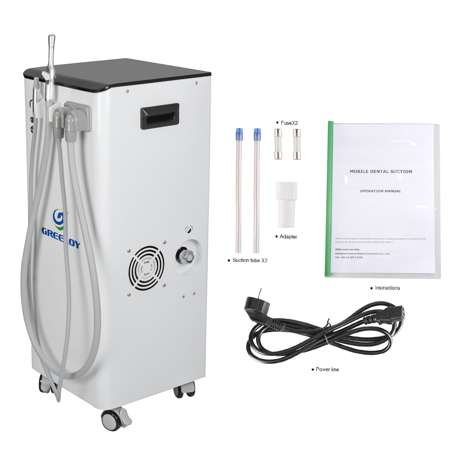 Greeloy GS-M300 Portable Dental Vacuum Pump Suction Unit Dental Suction Machine