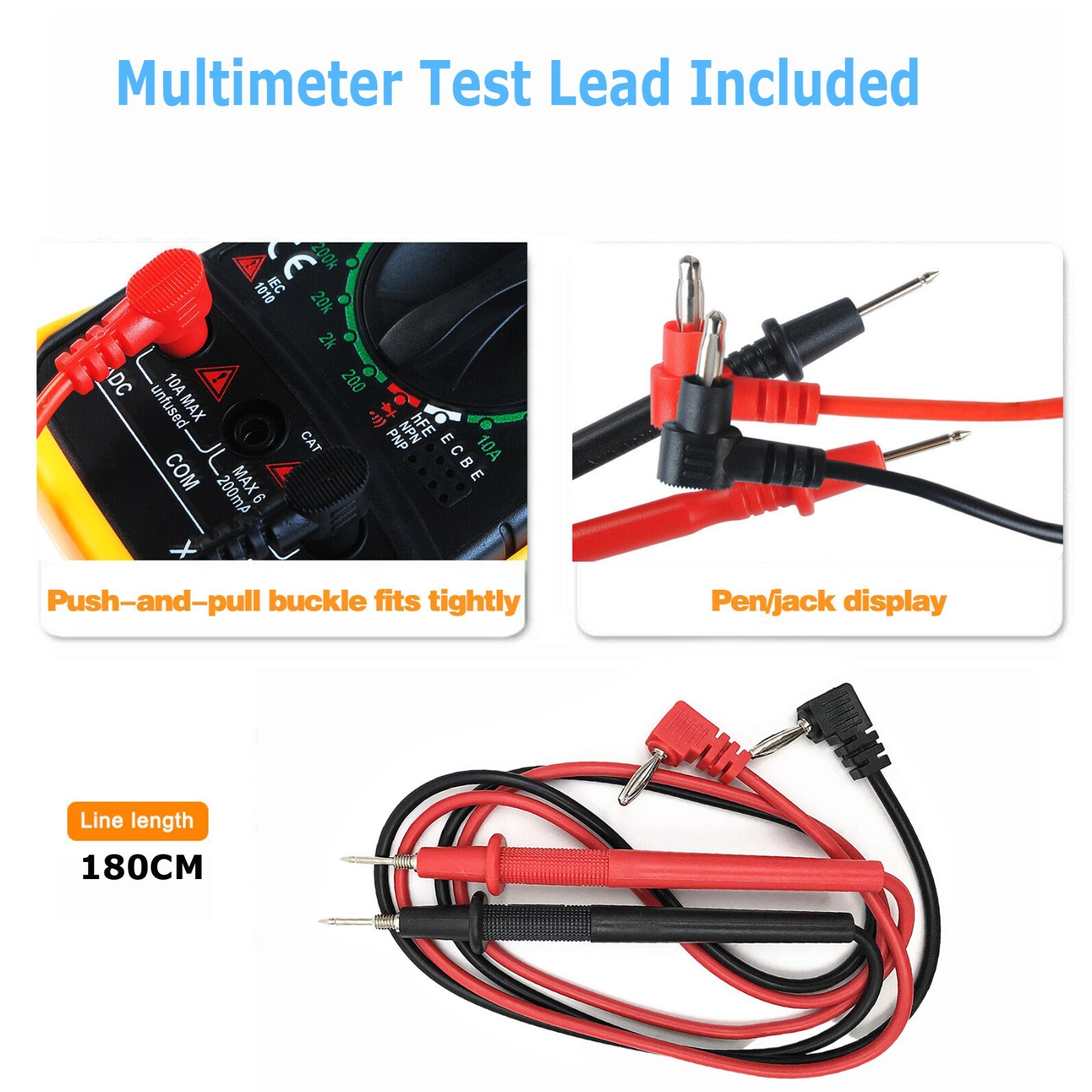 Digital Multimeter AC DC Voltmeter Ammeter Ohmmeter Volt Tester Meter XL830L