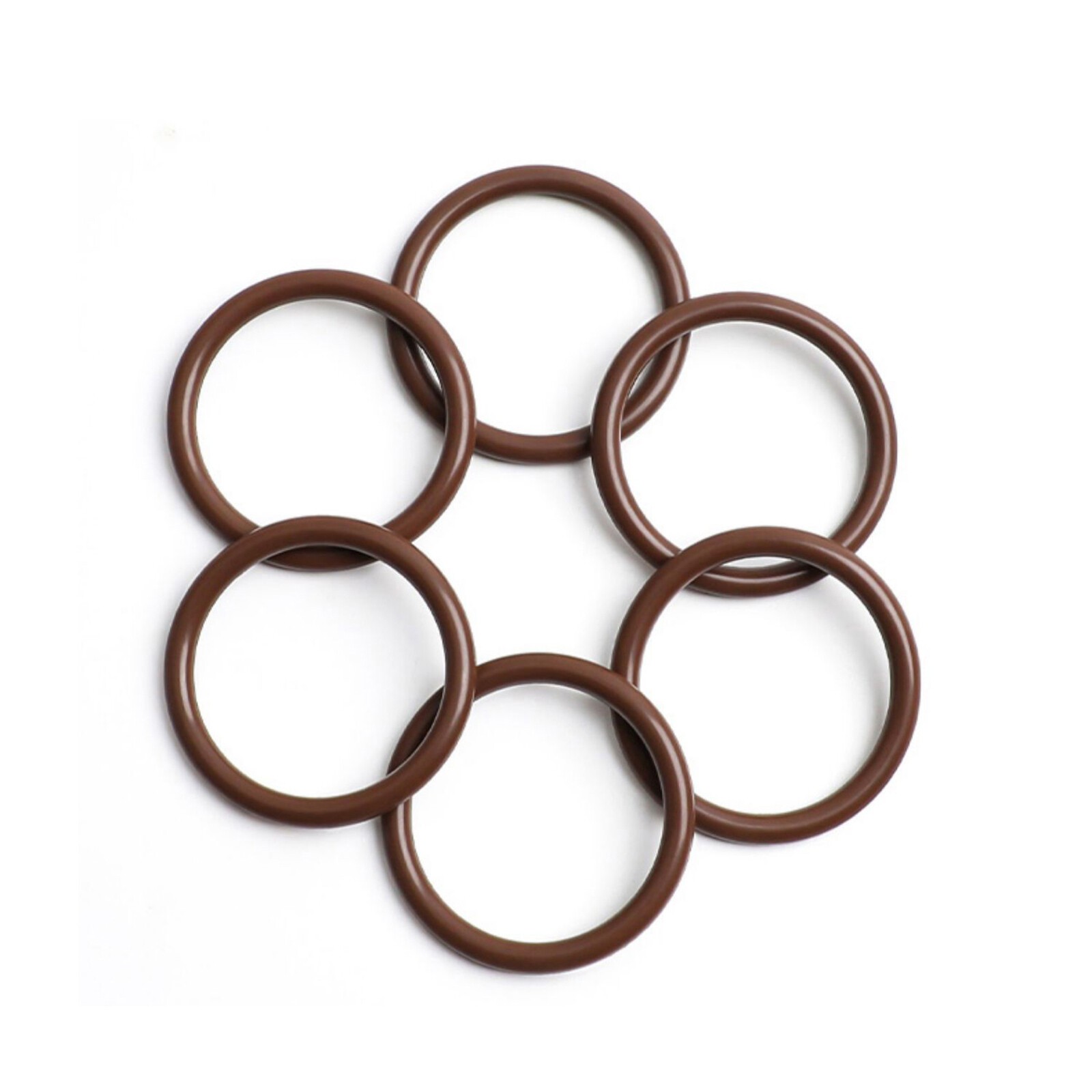 FKM Rubber O Ring 2.5mm Cross Section Brown Sealing Ring 1-195mm ID, 6-200mm OD