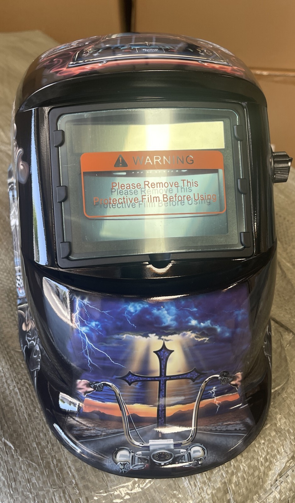 RCRS true color Solar Auto Darkening Welding/grinding Helmet mask hood