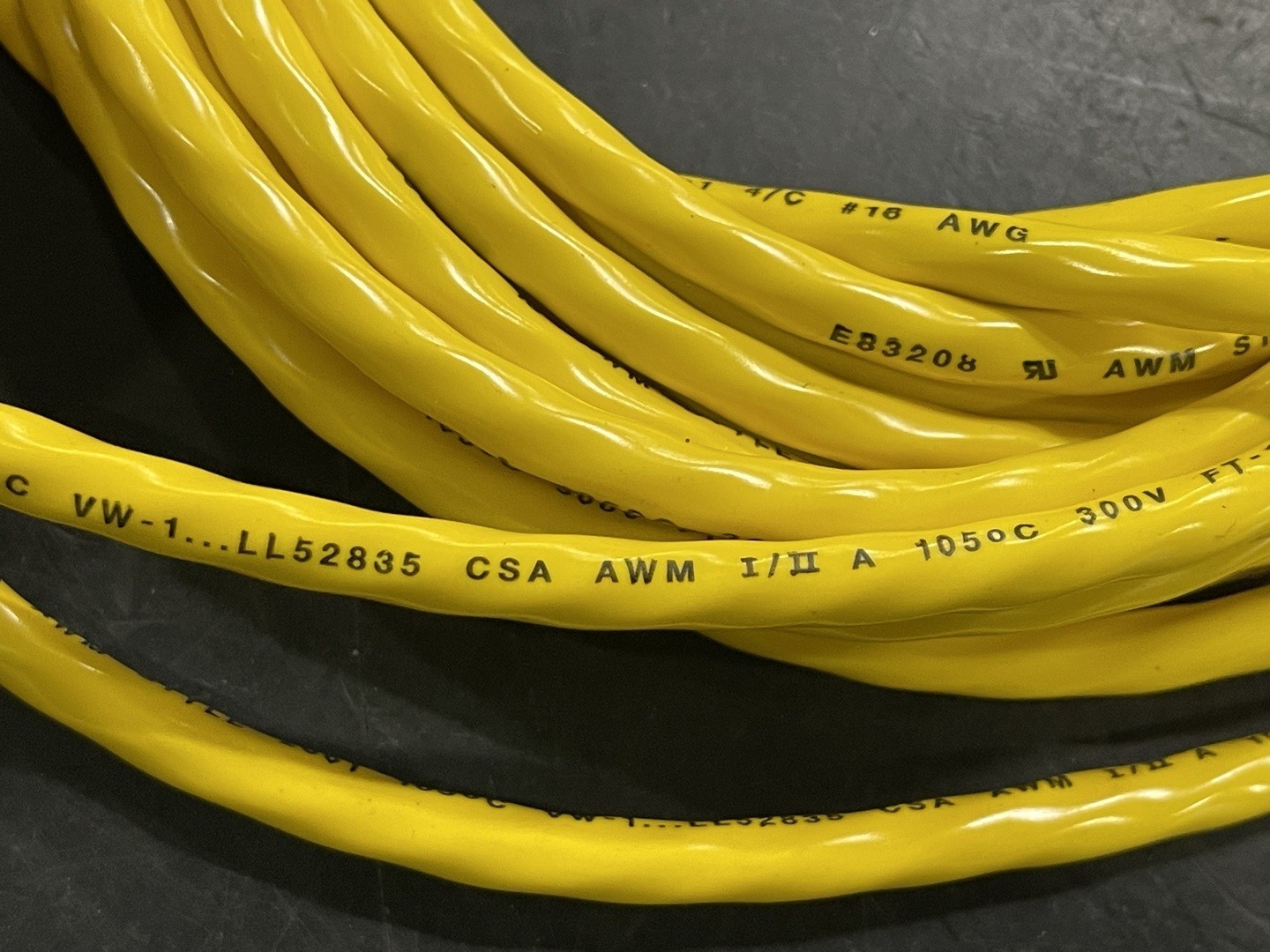 SURPLUS NEW CROUSE-HINDS 5000115-13 20ft 18/4 AWG Cord Set Micro 4 Pin Female