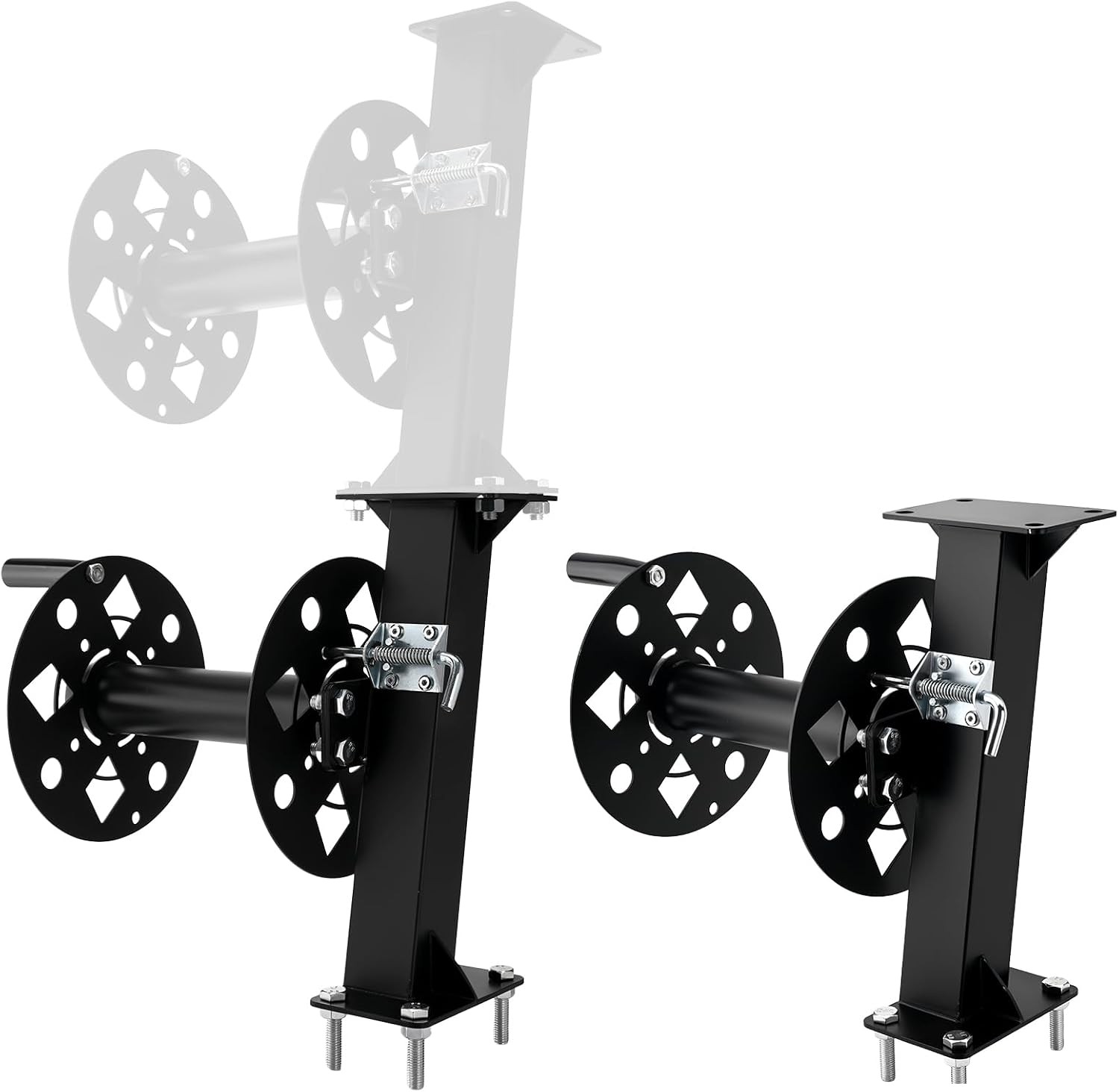 Heavy Duty 2-in-1 Modular Welding Lead Reels,0.16 in Steel | 2pcs Stackable Reel