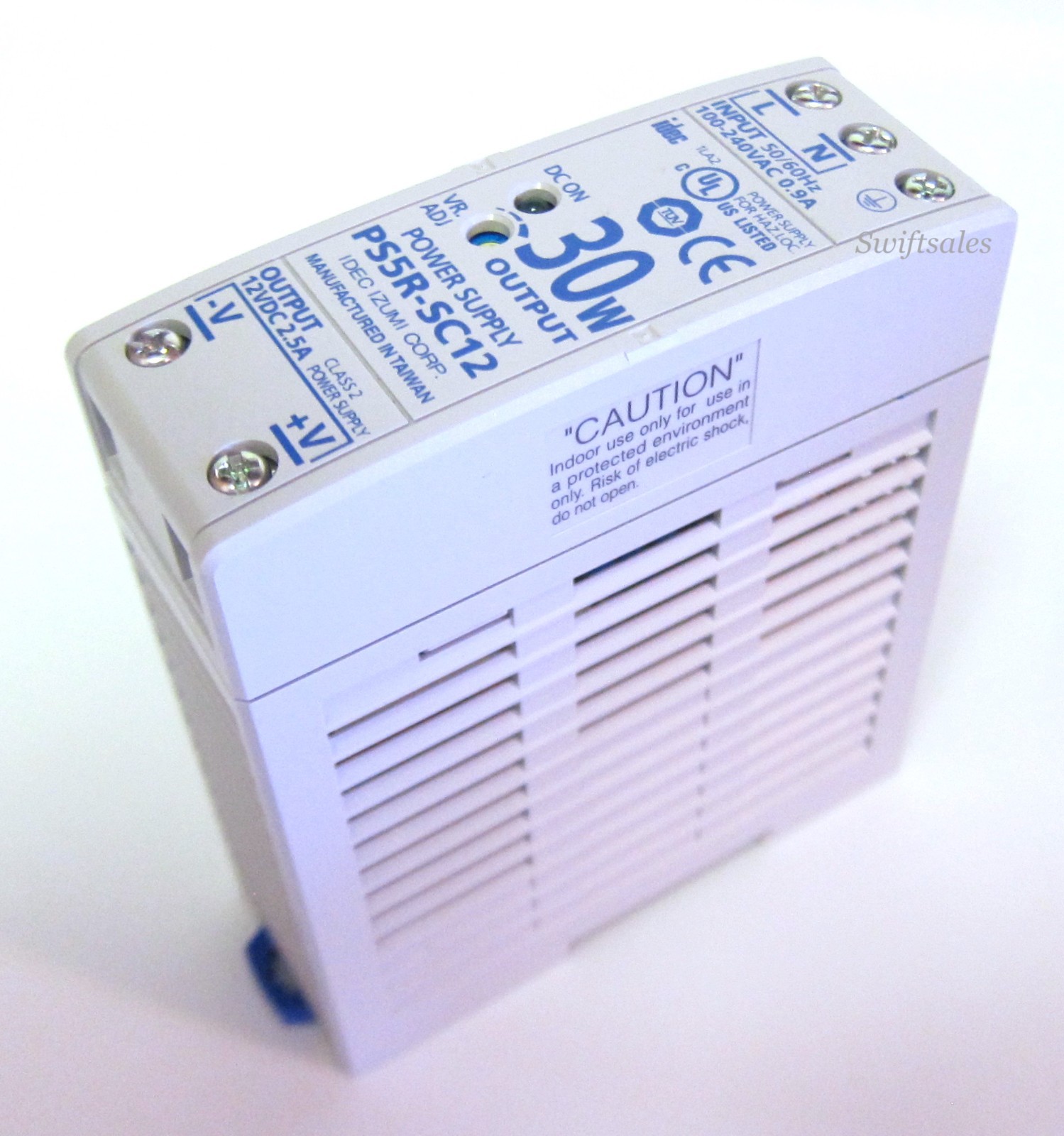 IDEC PS5R-SC12 – 12V DC 2.5A 30W Slim Line DIN Rail Switching Power Supply