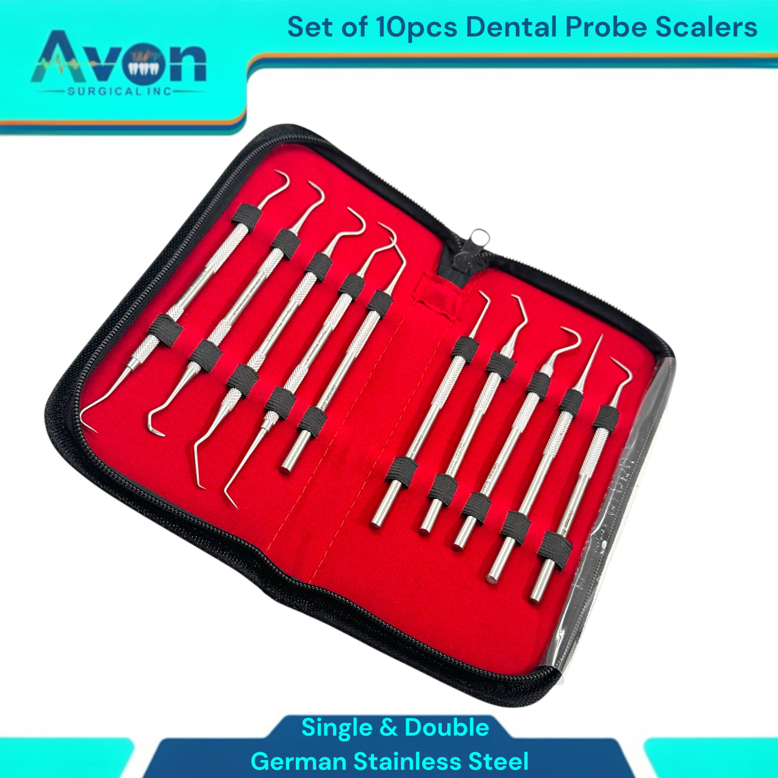 Single & Double Ended Scaler Picks – Precision Dental Hygiene Probes – 10 Pack
