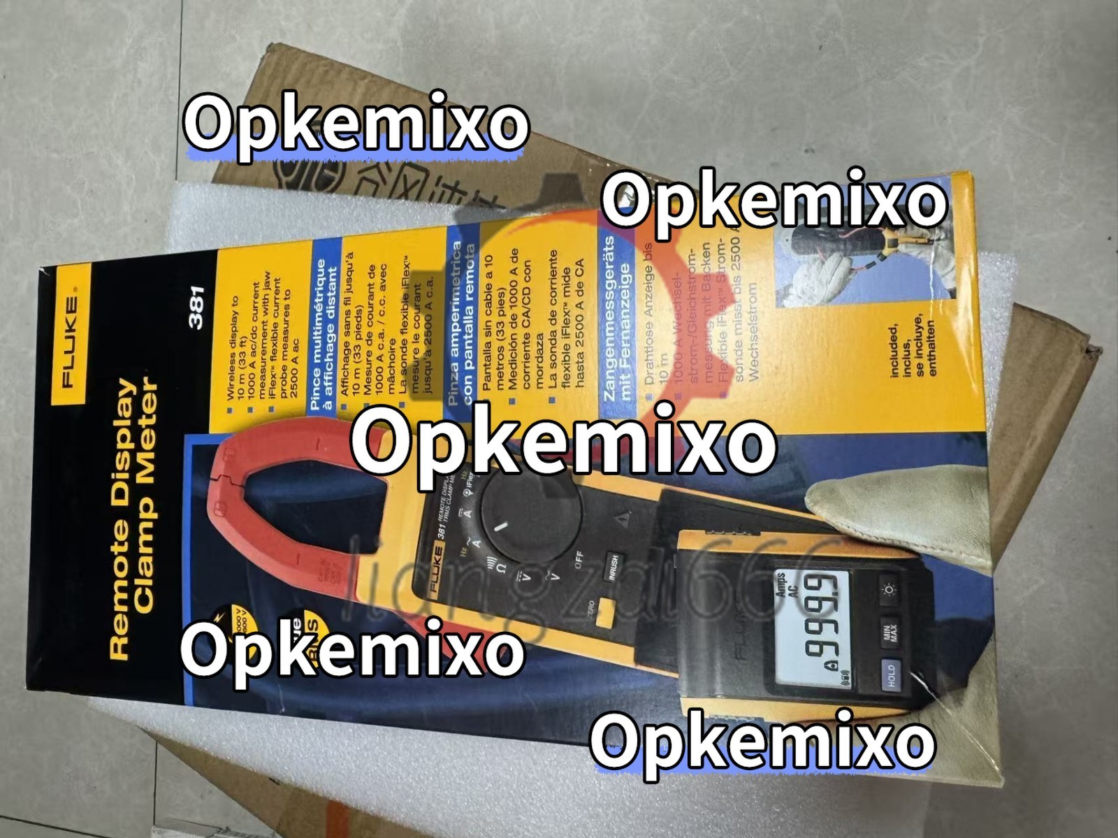 Fluke 381 Remote Display True-RMS AC/DC Clamp Meter with iFlex