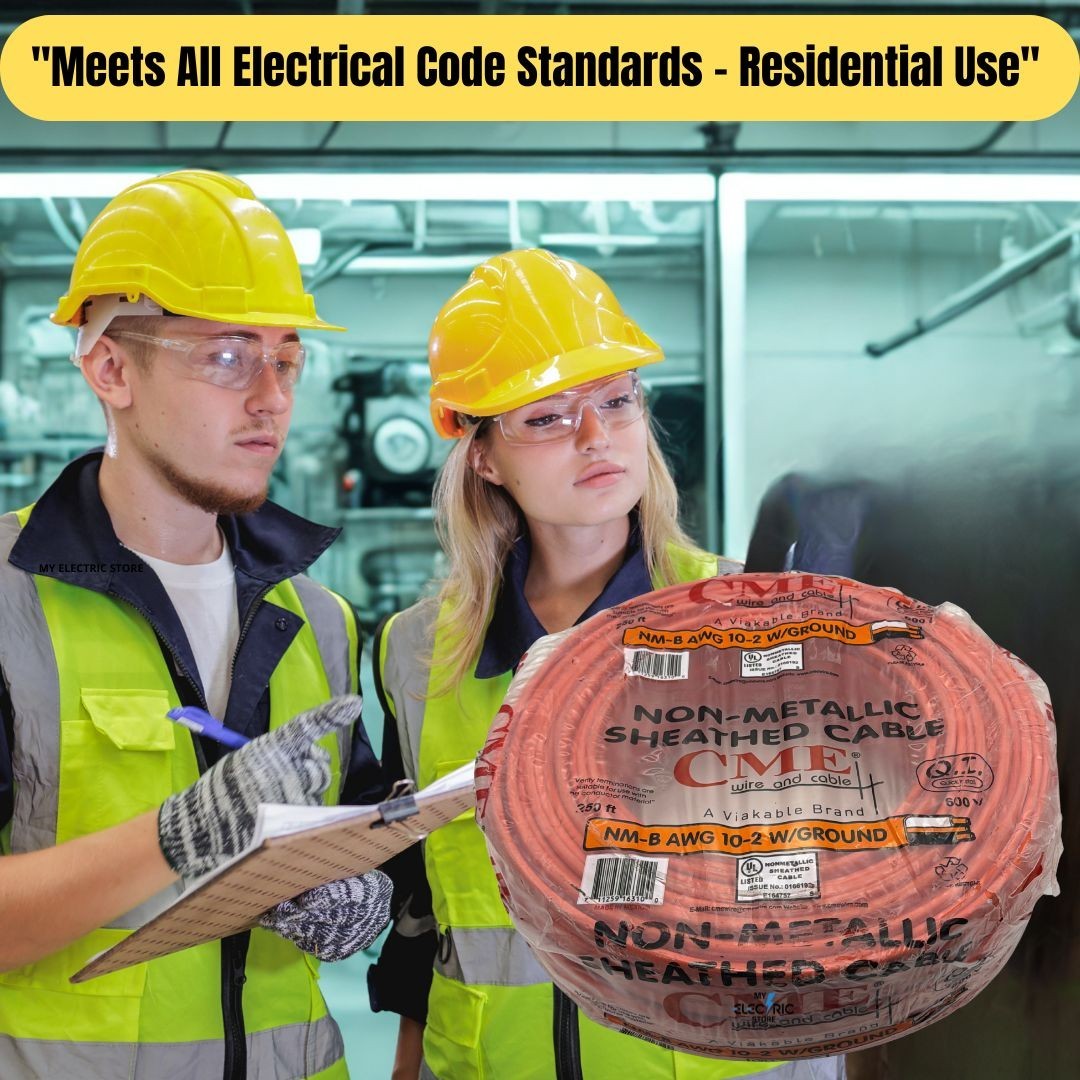 CME 10/2 NM-B 250FT Solid Copper Romex Wire W/Ground 30A 600V Indoor Cable NEW