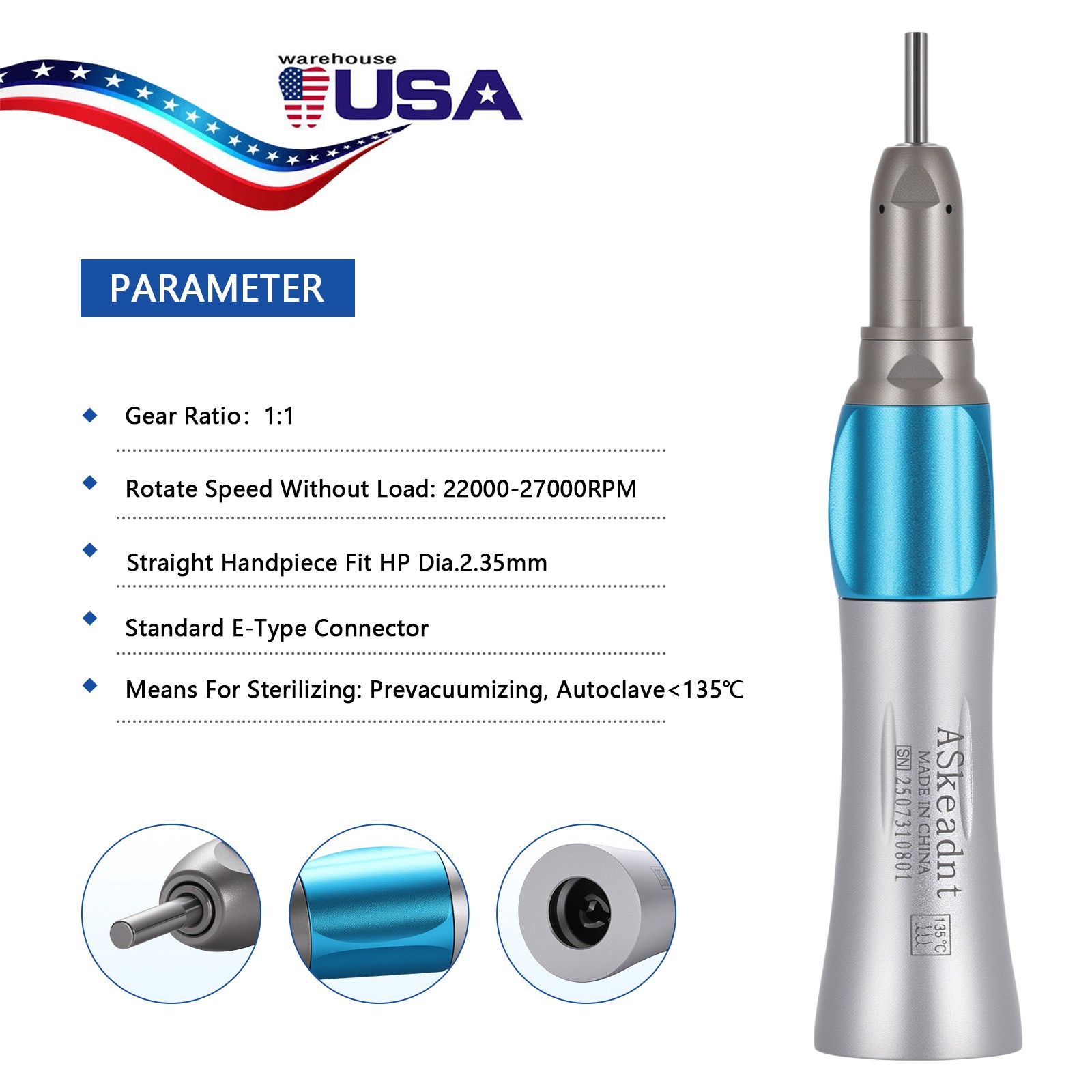 10* Yabangbang Dental Fast High Speed Handpiece Turbine 4 Hole Fit NSK Pana Max