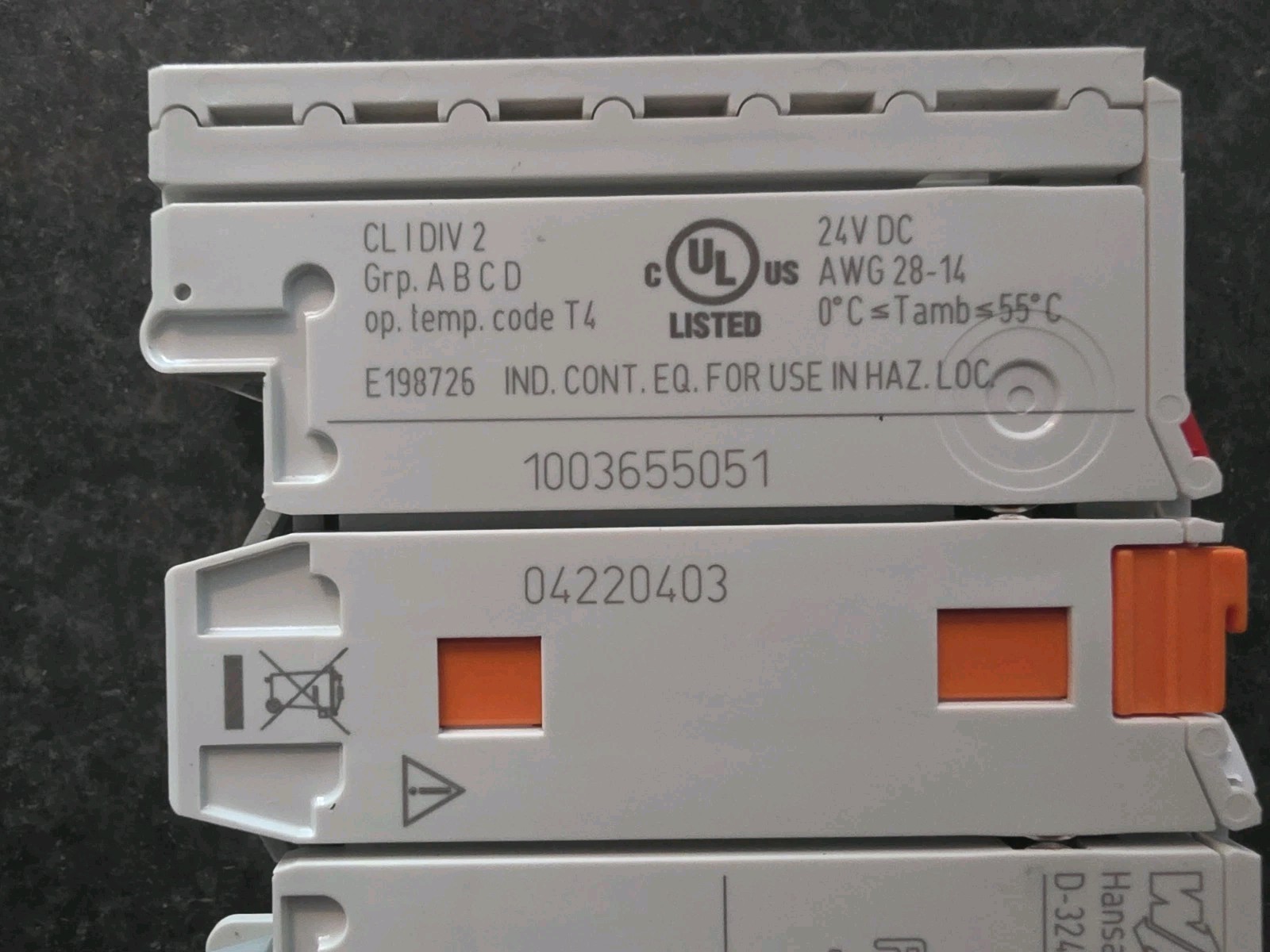 WAGO 750-455/702-000 4-Channel Analog Input Module PLC 4-20mA Single-Ended Used