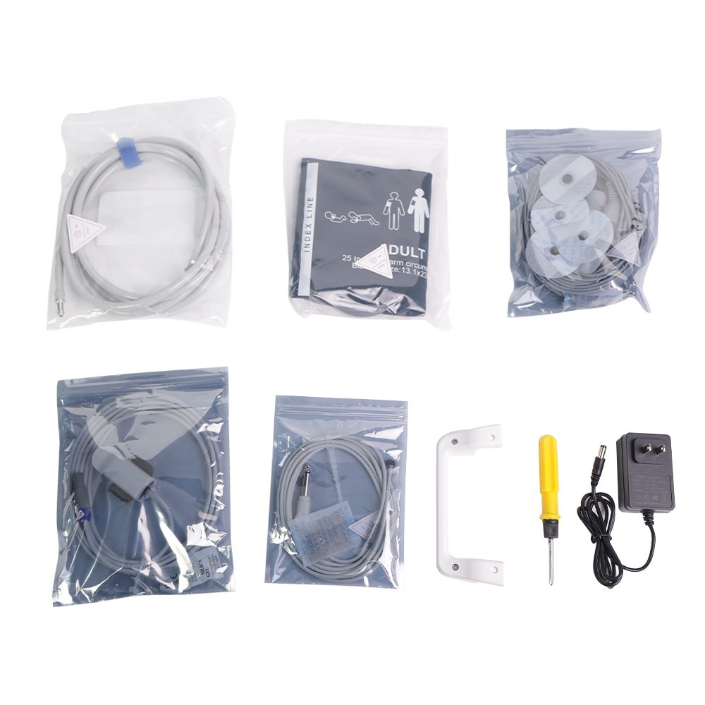8″ Handheld Portable vital signs monitor Patient Monitor TEMP Multi-parameter
