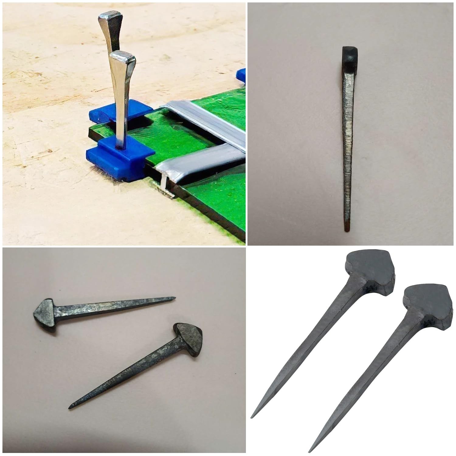 TorSor 10 Pack 1.5» Common Cut Nails Old 48*11mm/1.89*0.43 Inch, Metallic