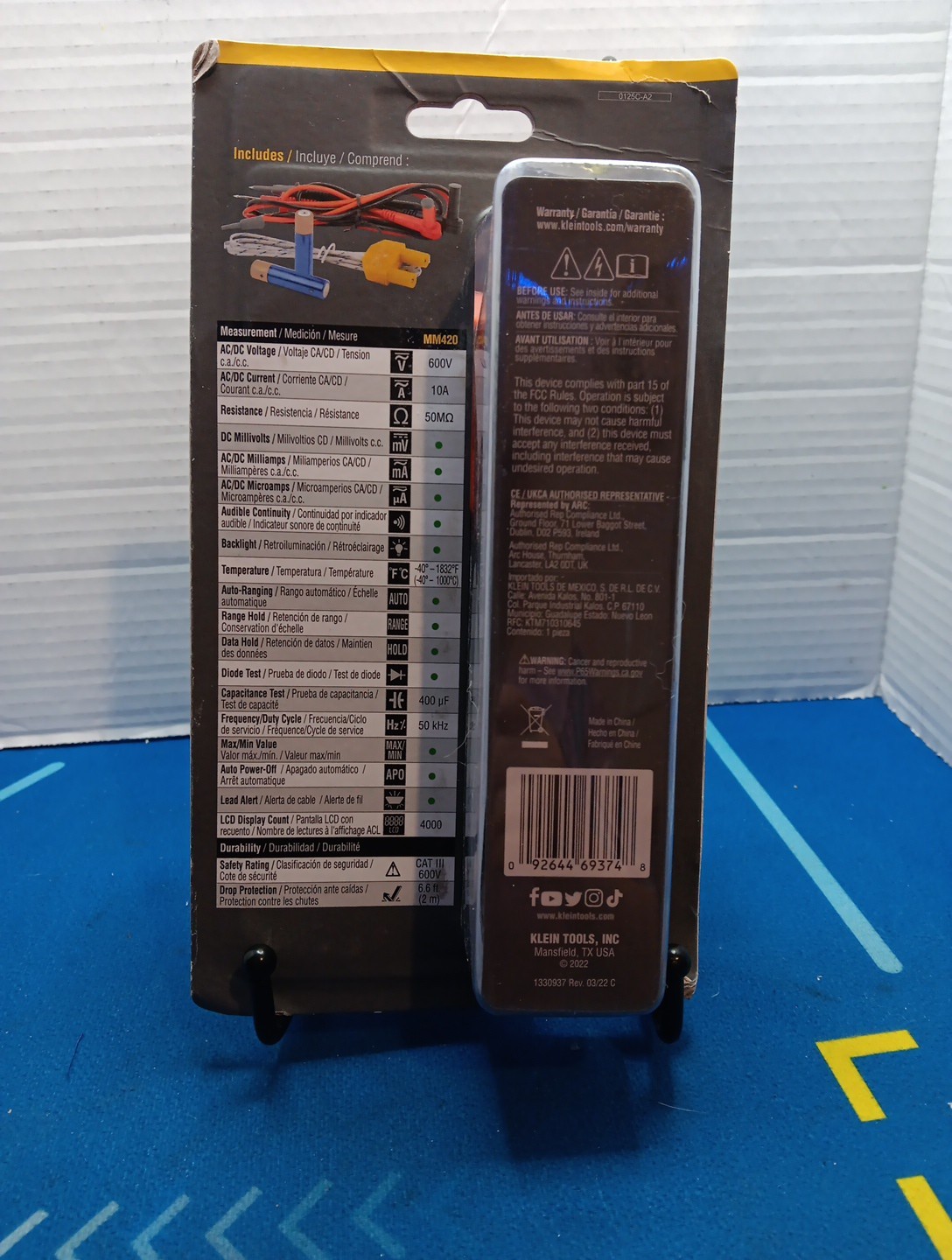 Klein Tools MM420 Auto-Ranging Digital Multimeter Sealed