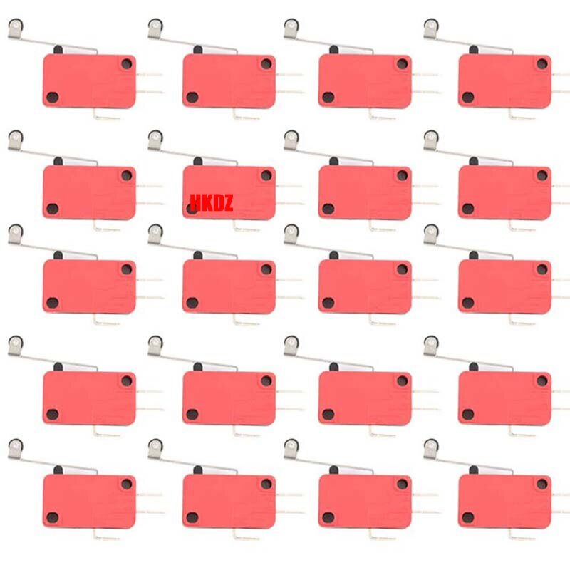 Microswitch Long Lever Pulley Roller SPDT Limit Switches V-15-1C25/KW7 2/3 Pin