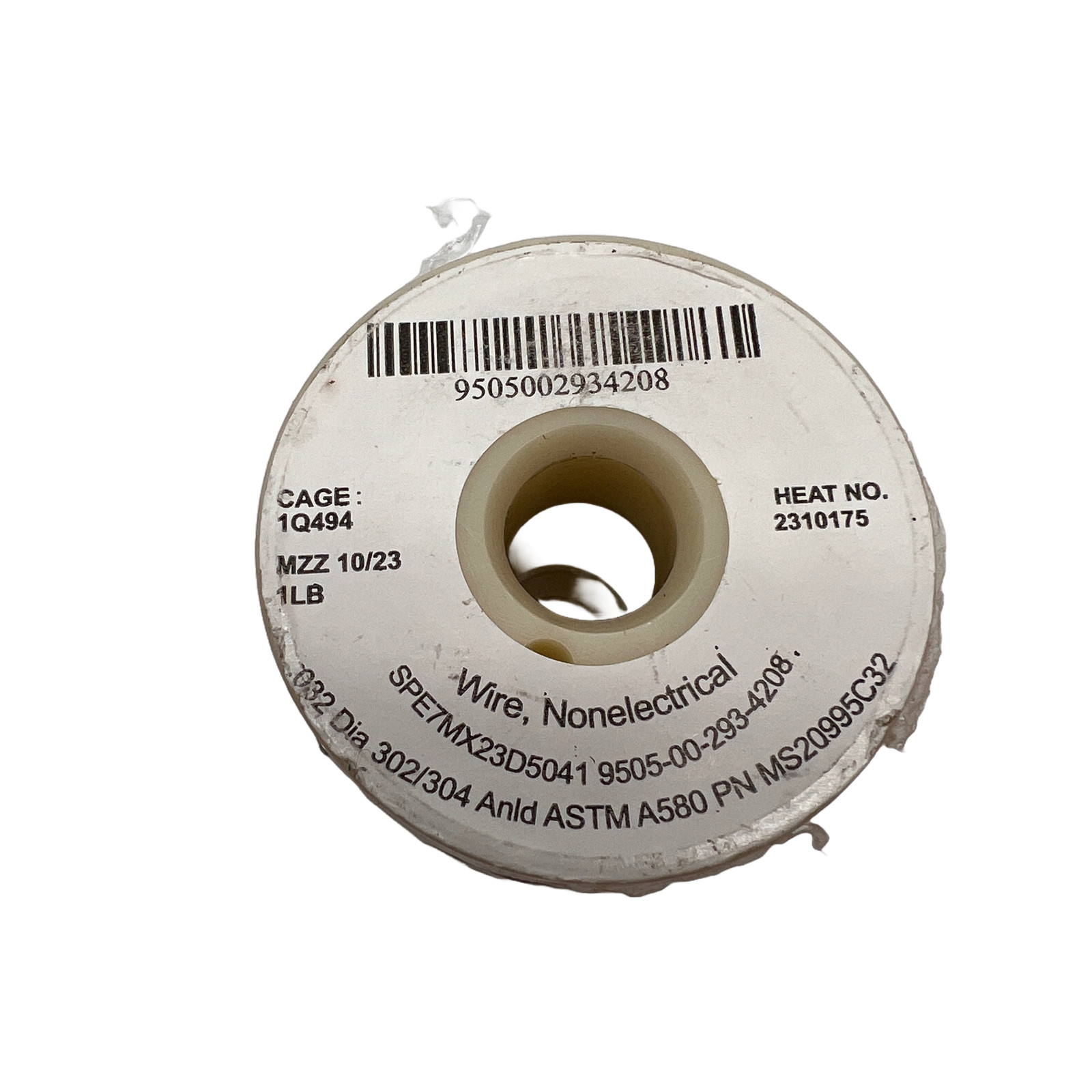 Stainless Steel Aviation Lock Safety Wire .032″ MS20995C32 1 LB Spool 302/304