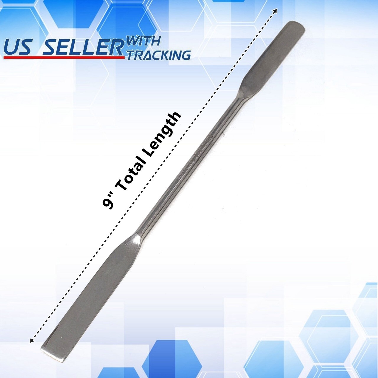 Stainless Steel Lab Spoon Spatula Dental Instruments 9″ Double Ended 6 Pc Set