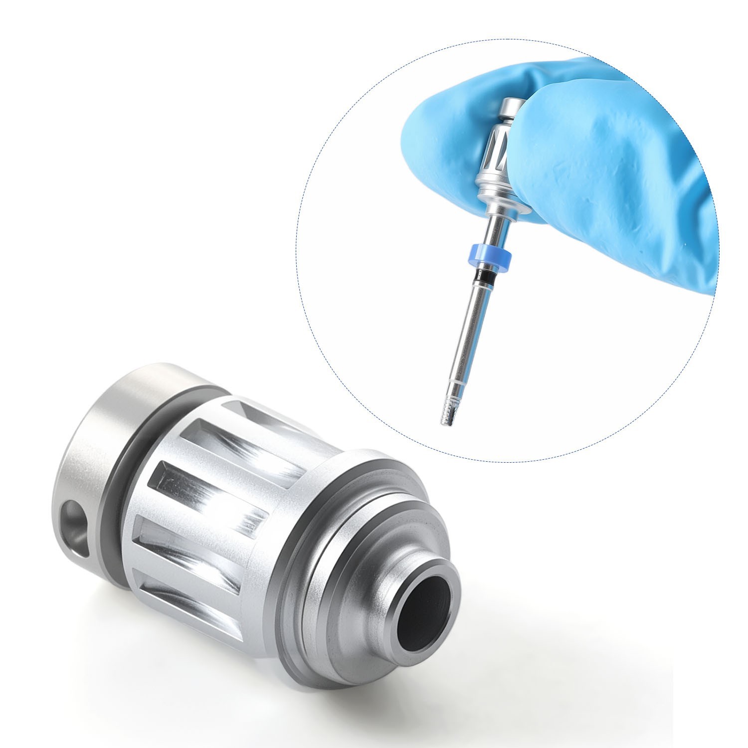 Kit extractor de tornillos rotos de implante dental, instrumental quirúrgico con