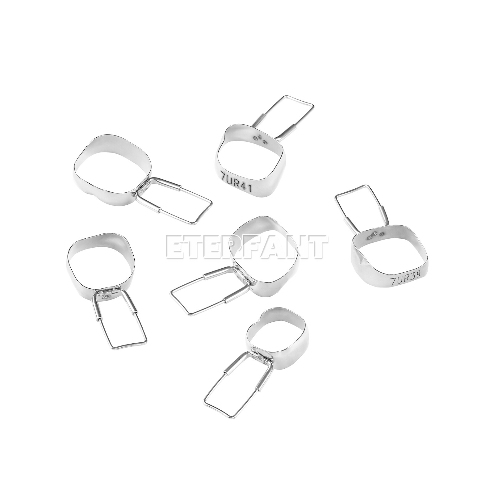 40PCs ETERFANT Dental 2nd Molar Space Maintainer Brace Preformed Band & Loop